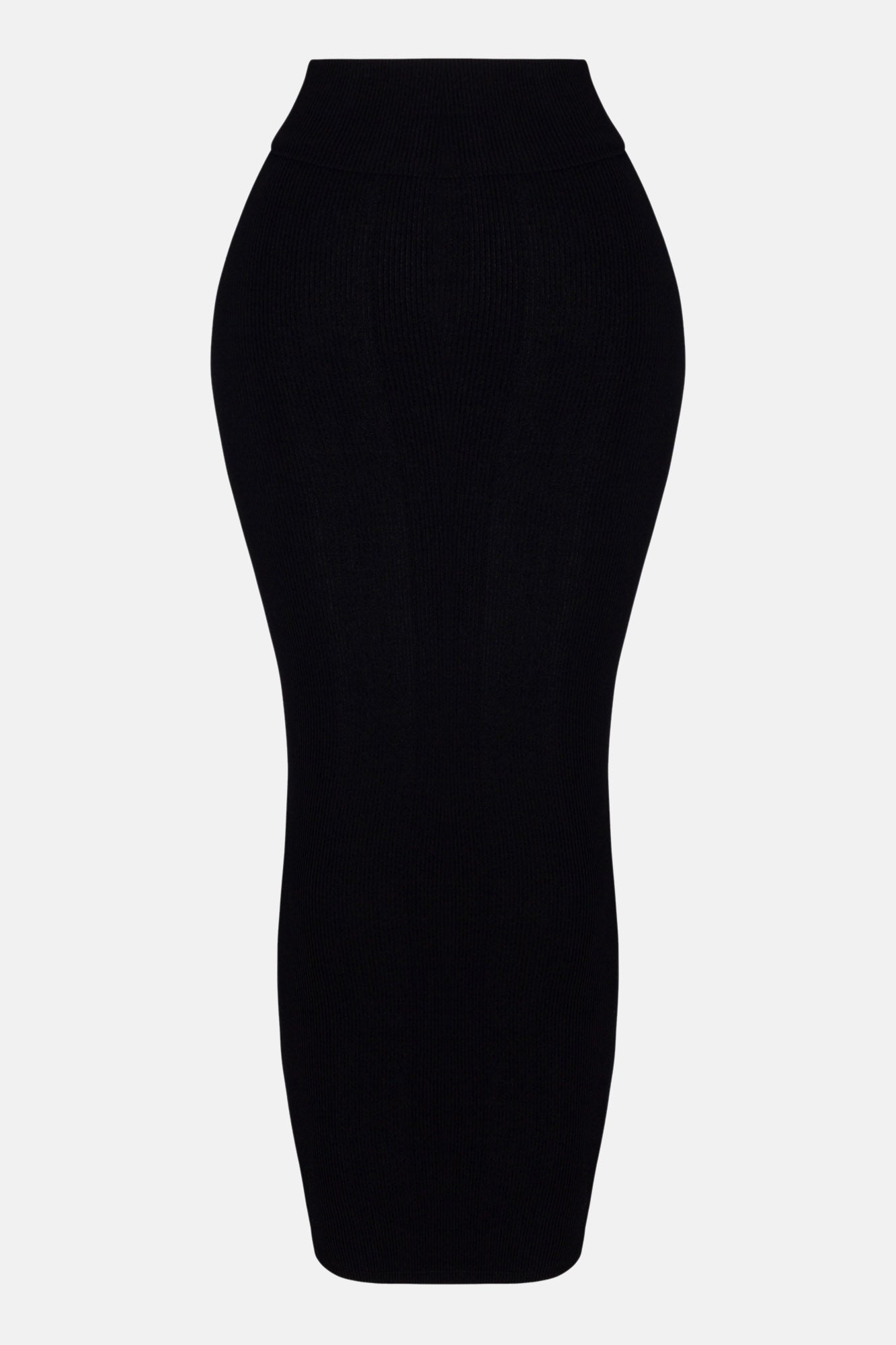 Makena Snatched Maxi Skirt - Black