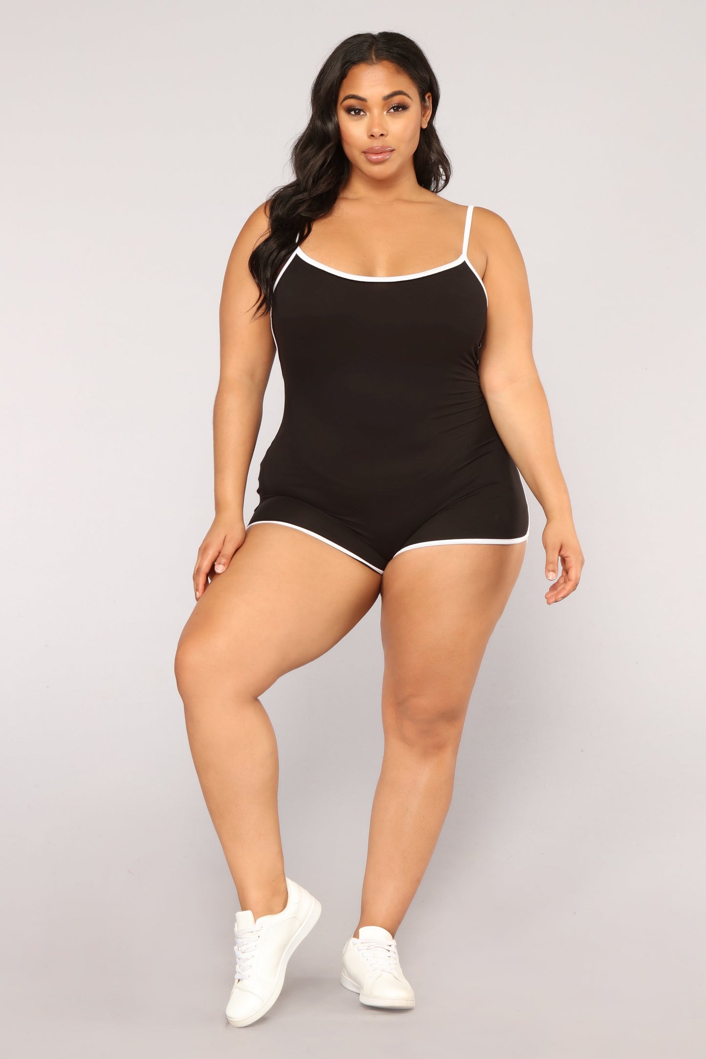 Go The Extra Mile Active Romper - Black