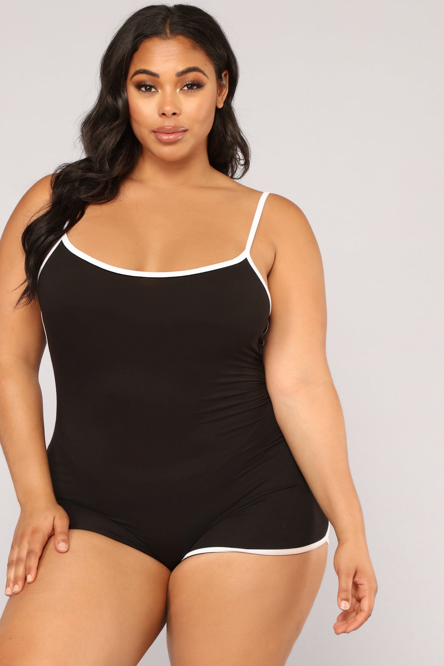 Go The Extra Mile Active Romper - Black