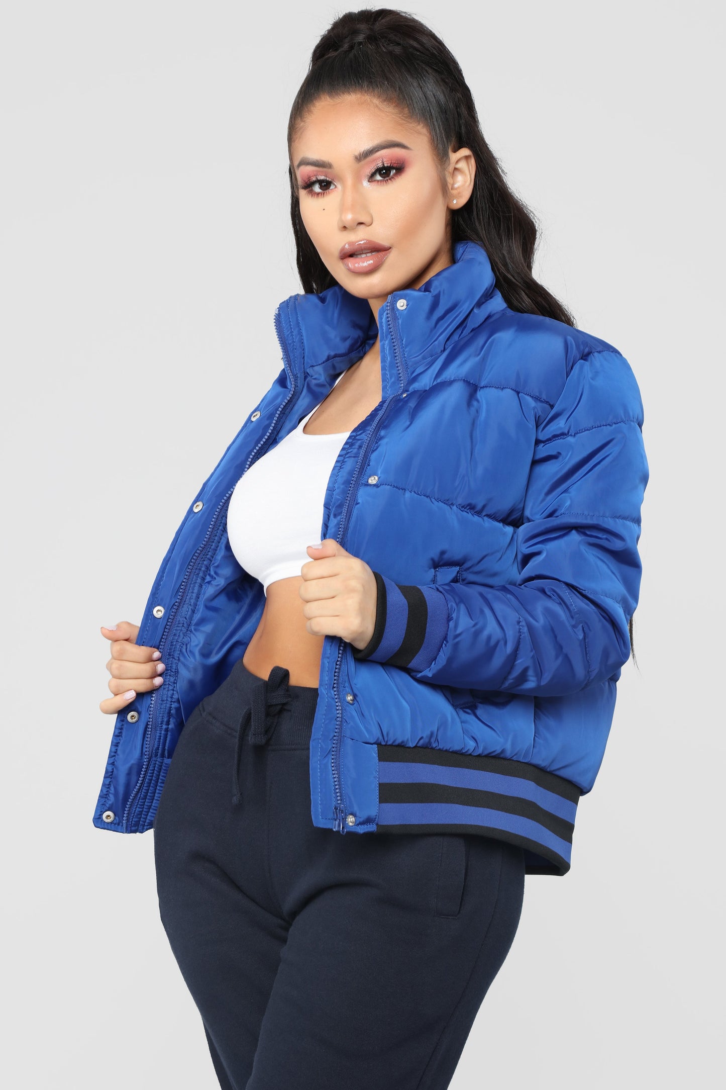 Mrs. Jackson Puffer Jacket - Royal Blue