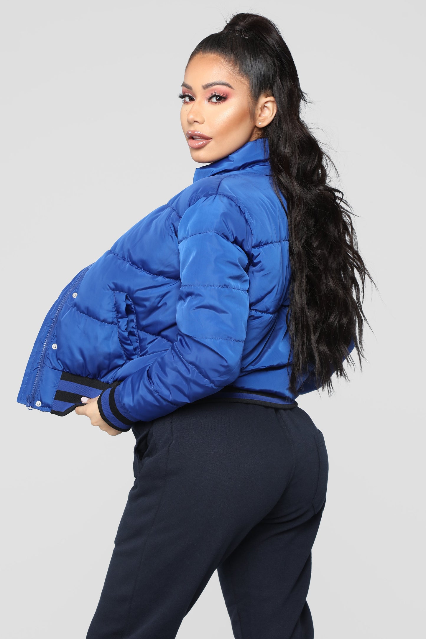 Mrs. Jackson Puffer Jacket - Royal Blue