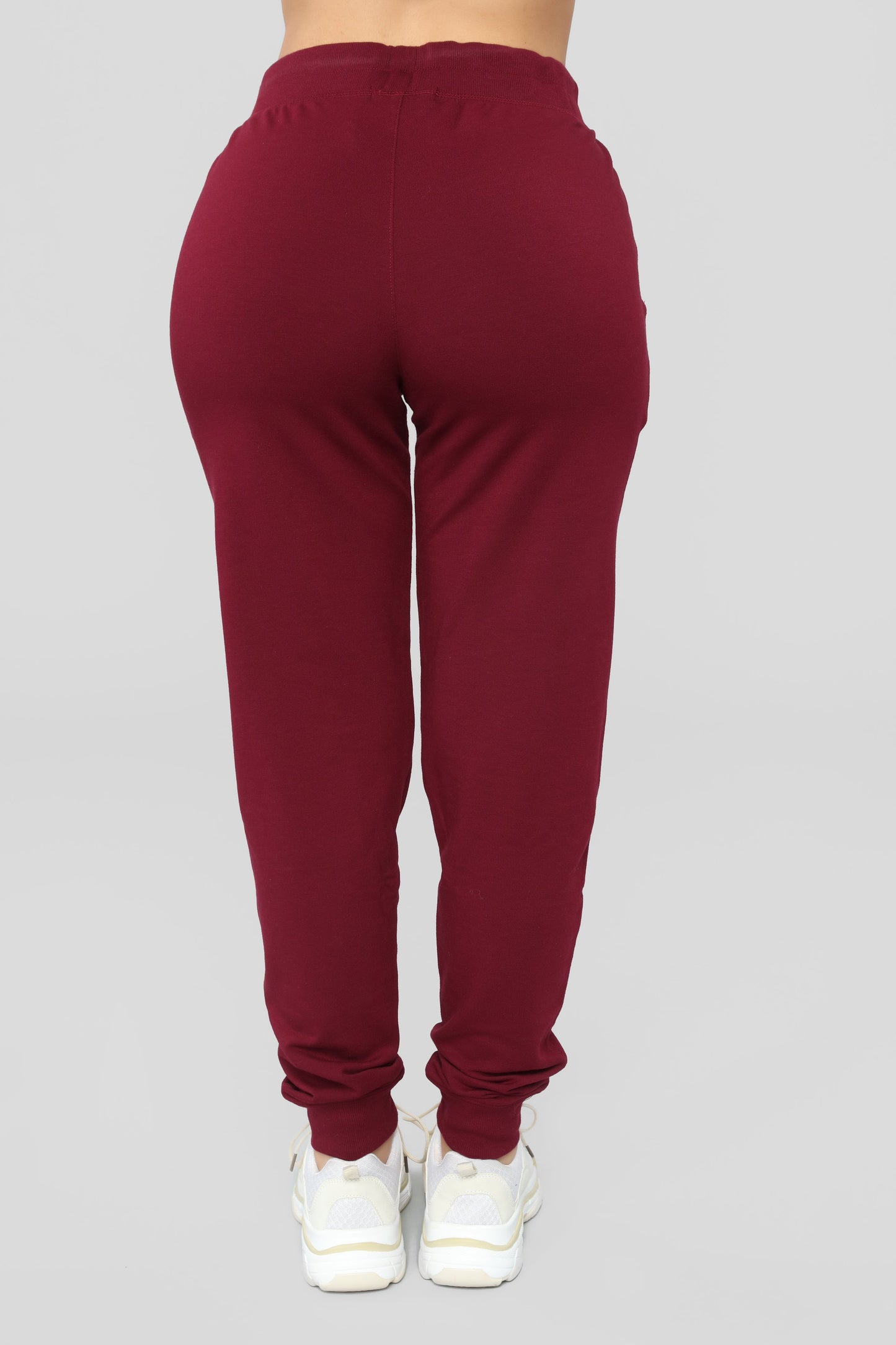 Latest And Greatest French Terry Jogger - Burgundy