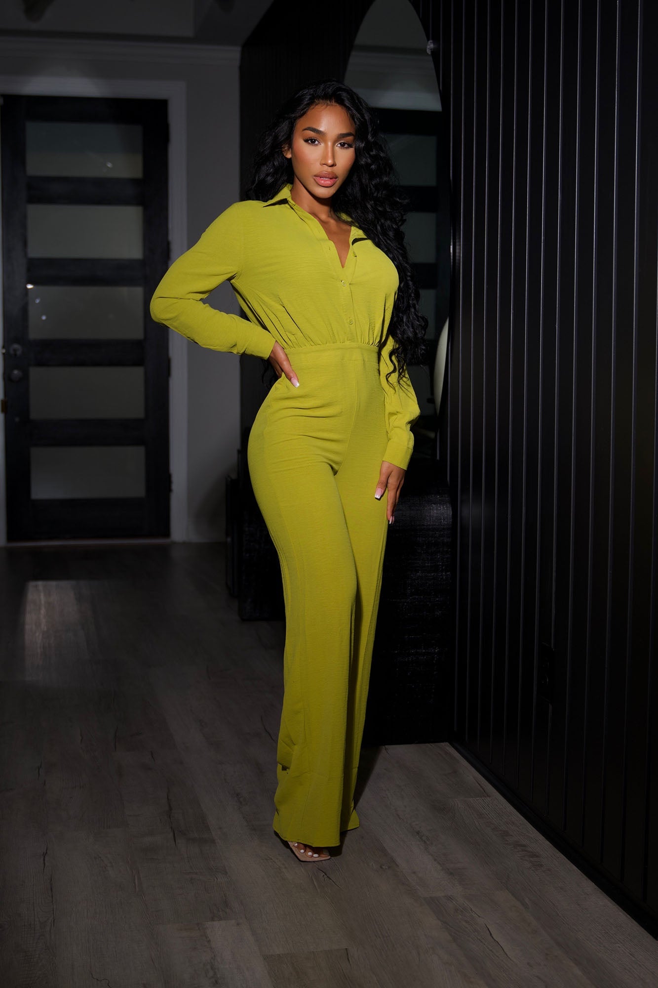 Makenzie Jumpsuit - Chartreuse