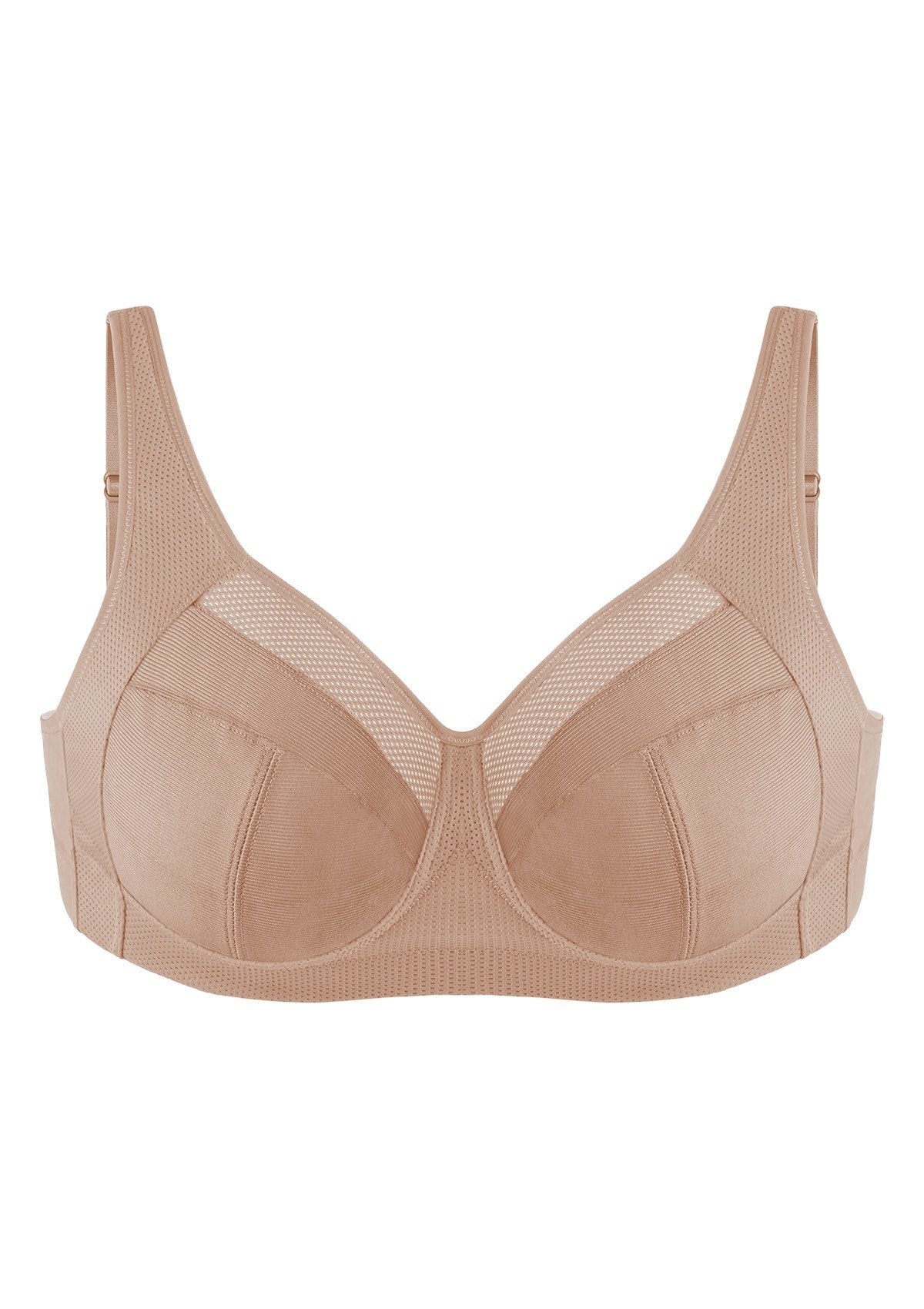 AiryComfort Full Coverage Unpadded WireFree Minimizer Bra