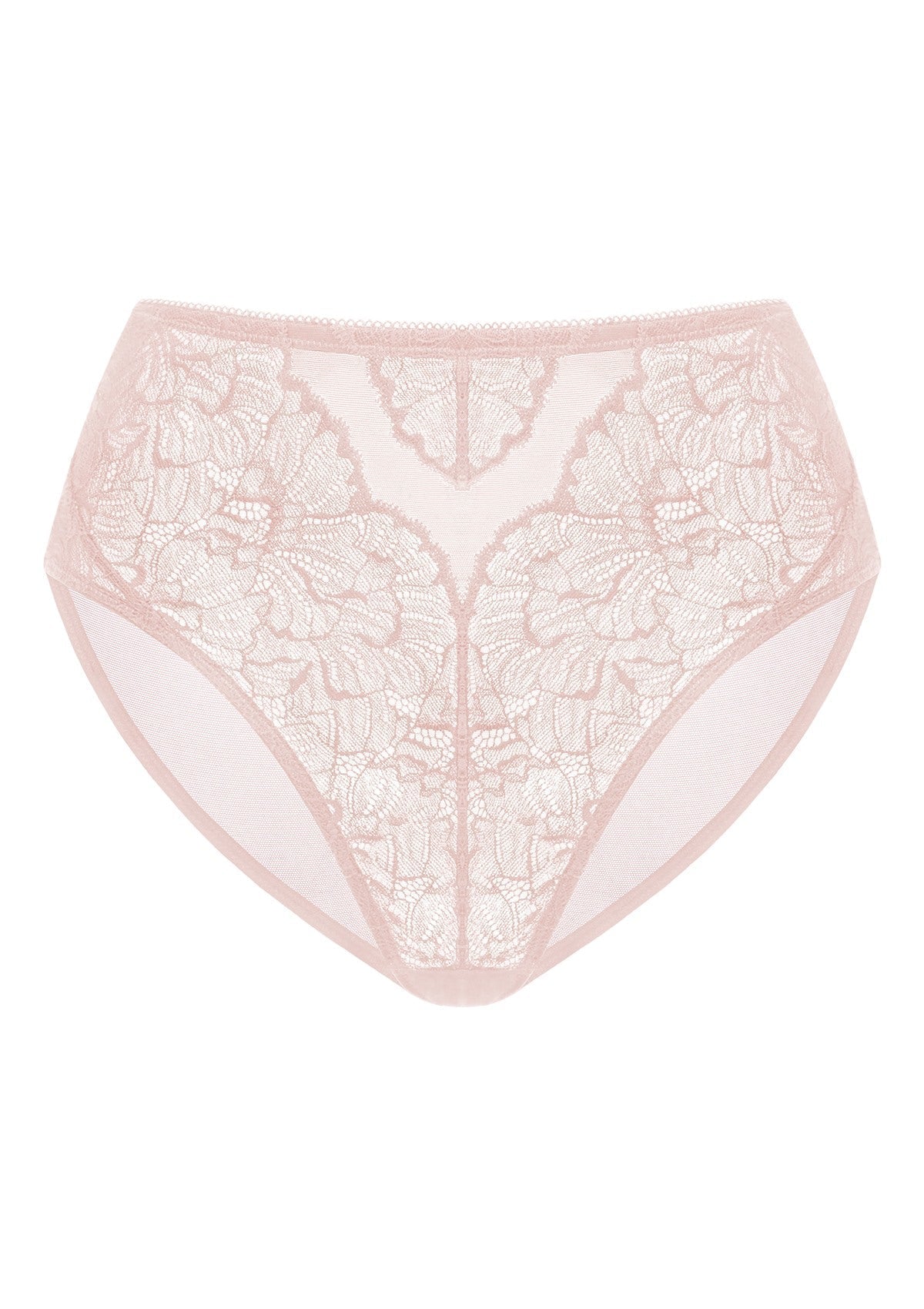 Blossom High-Rise Dark Pink Lace Brief Underwear