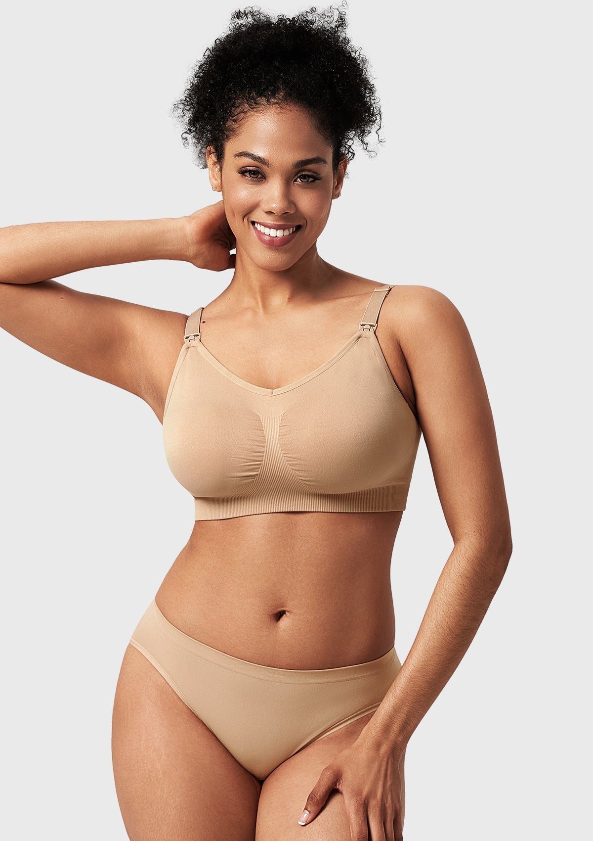 ComfyCare Seamless Full Coverage Wireless Padded Nursing Maternity Bra