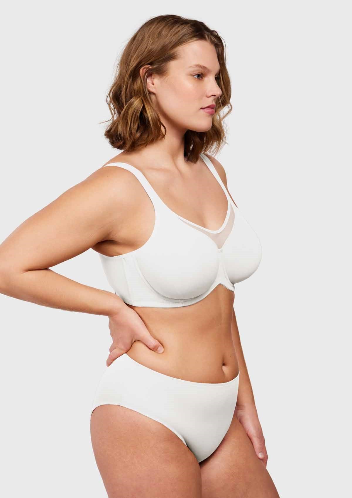 CoolComfort Smoothing Full Coverage Unlined Underwire Minimizer Bra