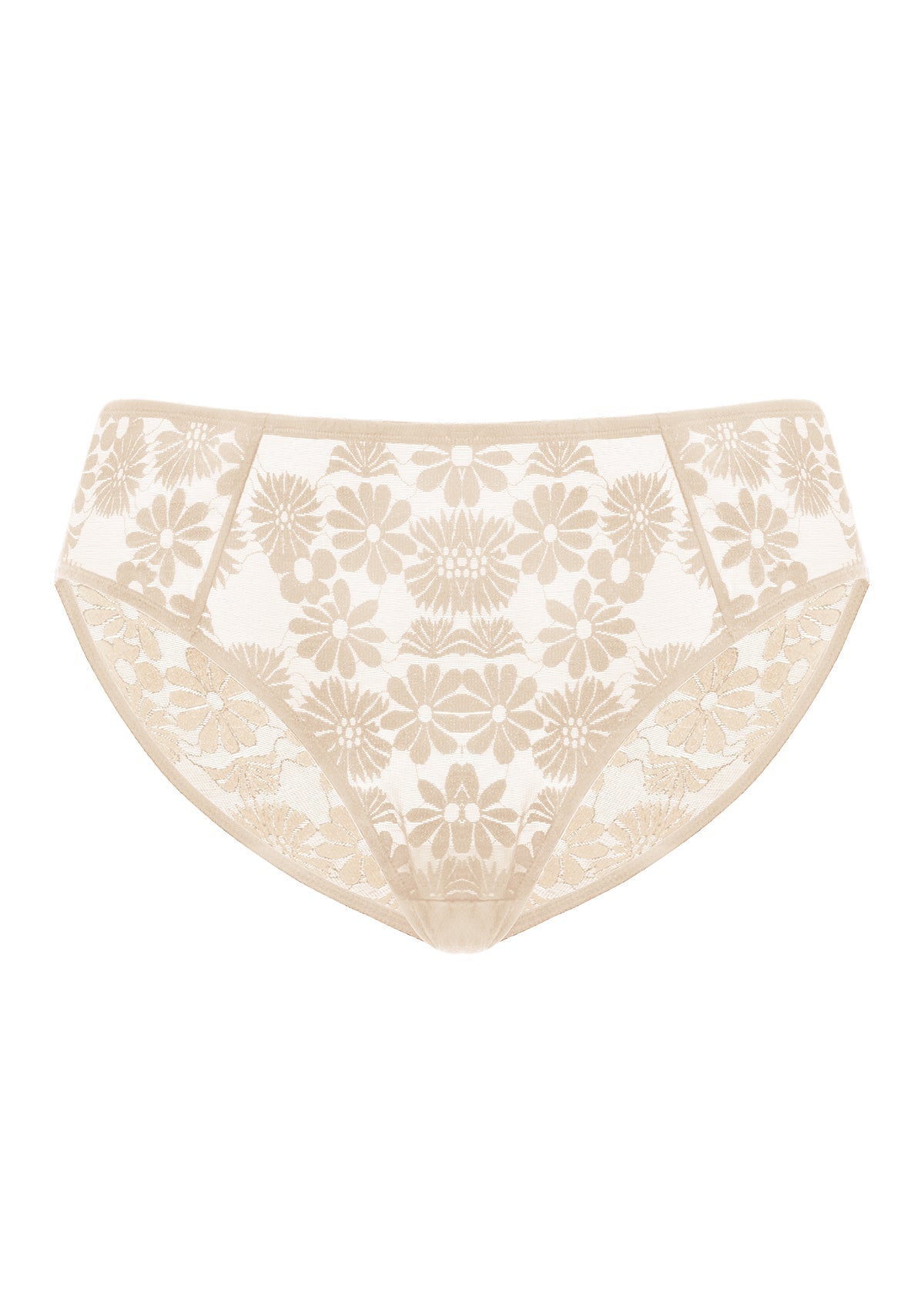 Daisy High-Rise Soft Comfort Natural Nude Lace Brief Underwear