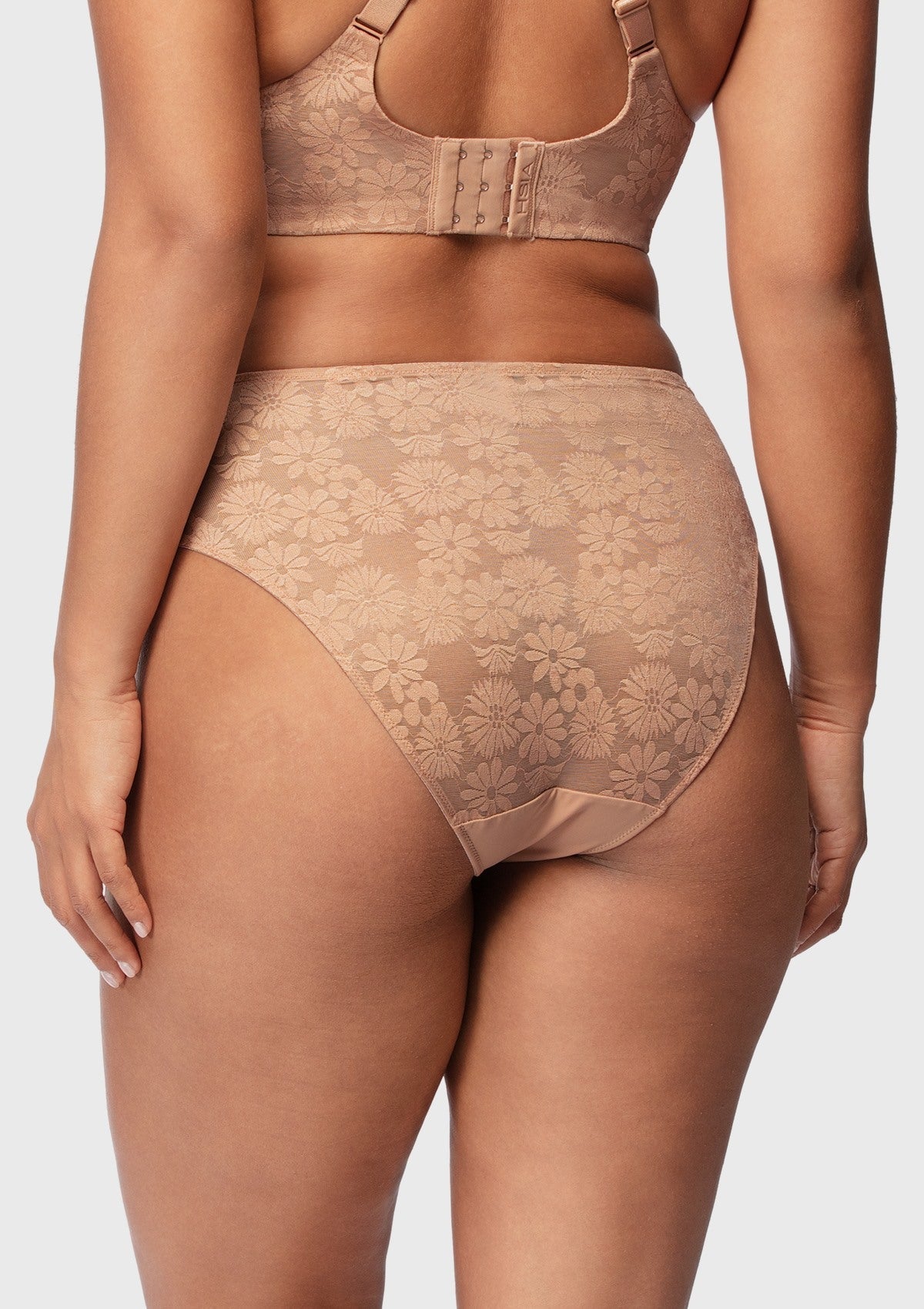 Daisy Smooth Lace High-Rise Mesh Lace Back Brief Underwear