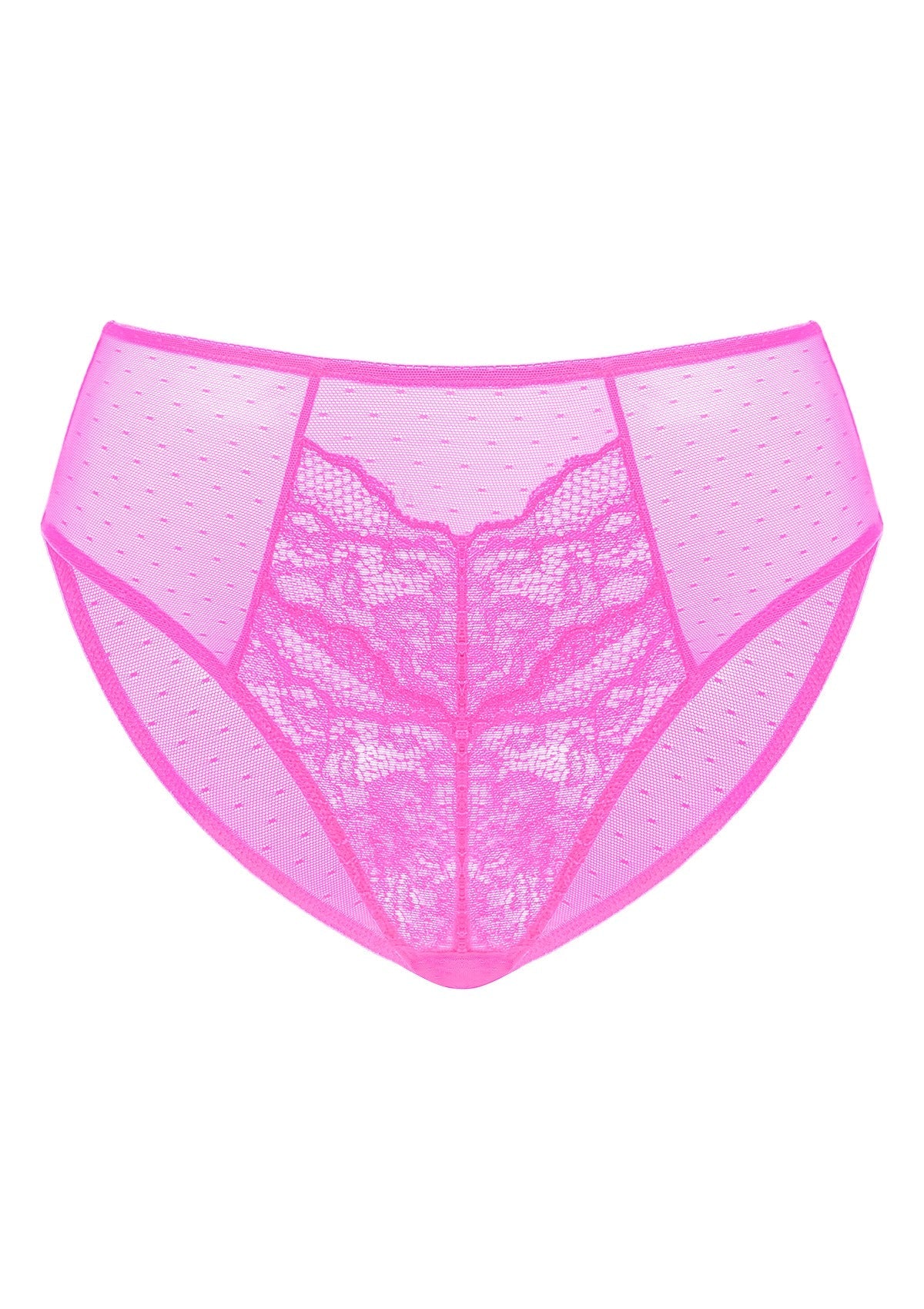 Enchante High-Rise Barbie Pink Lace Brief Underwear