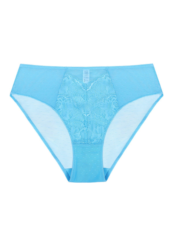 Enchante Capri Blue Lace Bikini Underwear