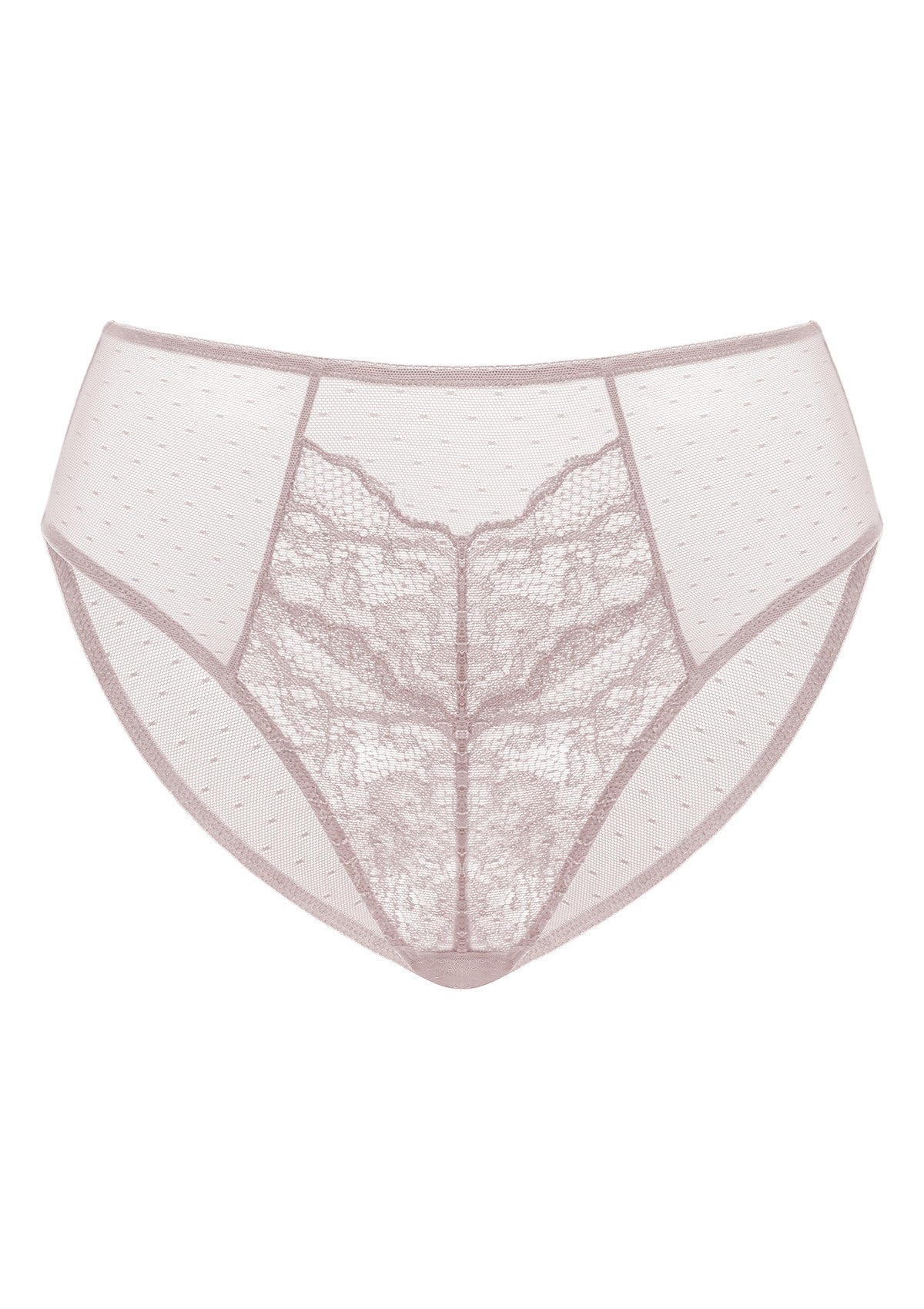 Enchante High-Rise Dark Pink Lace Brief Underwear