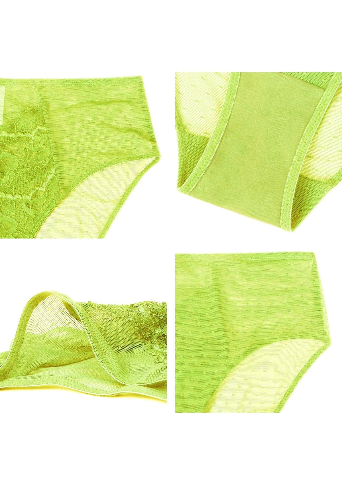 Enchante Lace Lime Green Bikini Underwear