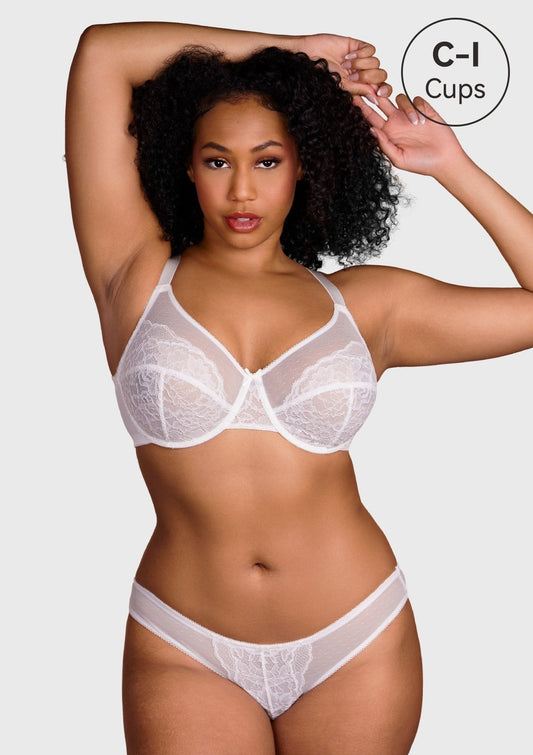 Enchante White Lace Underwire Bra