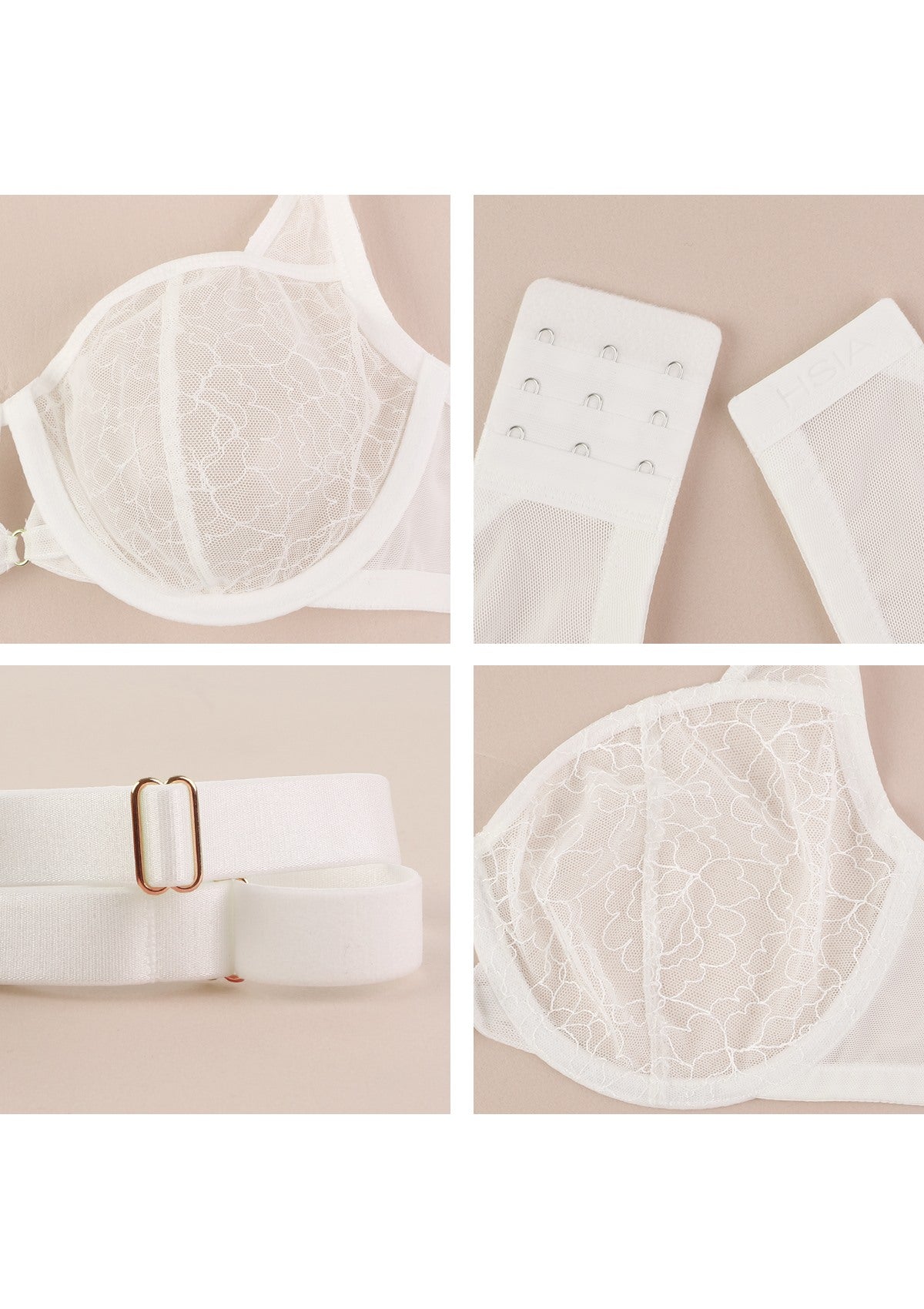 Ethereal Lines Embroidery Unlined Underwire Bra