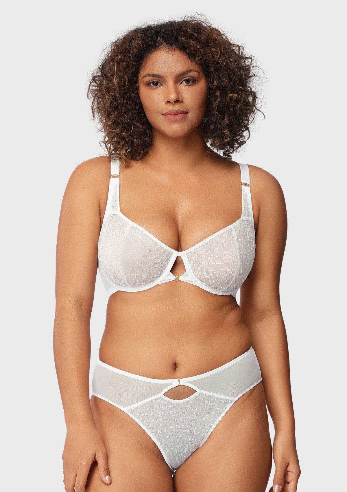 Ethereal Lines Embroidery Unlined Underwire Bra