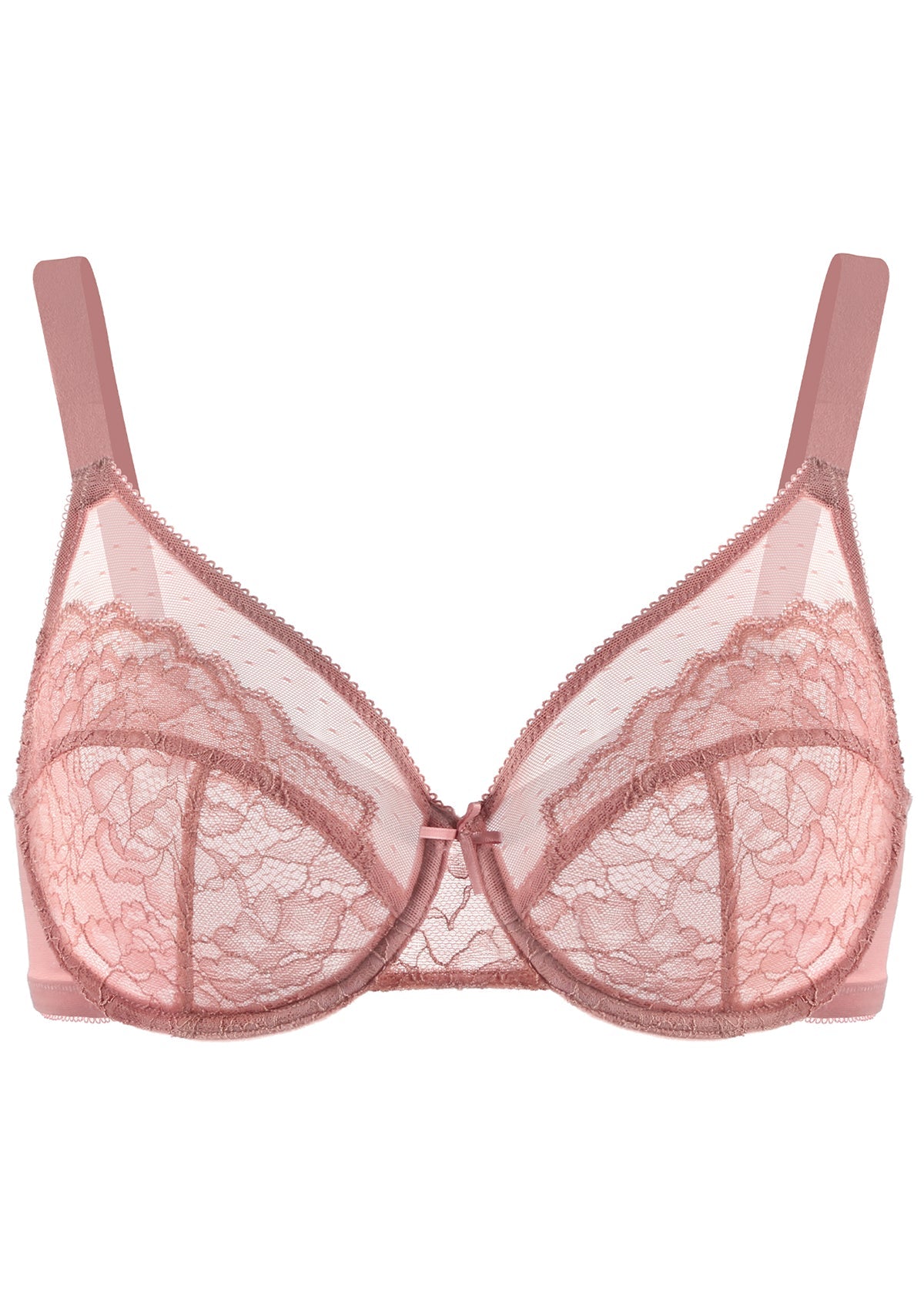 Enchante Pink Lace Underwire Bra