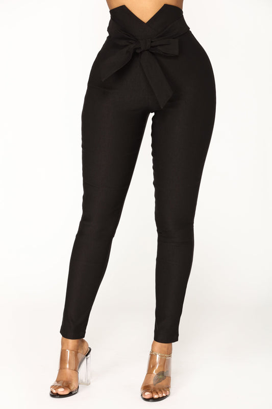 Knot Your Girl Pants - Black