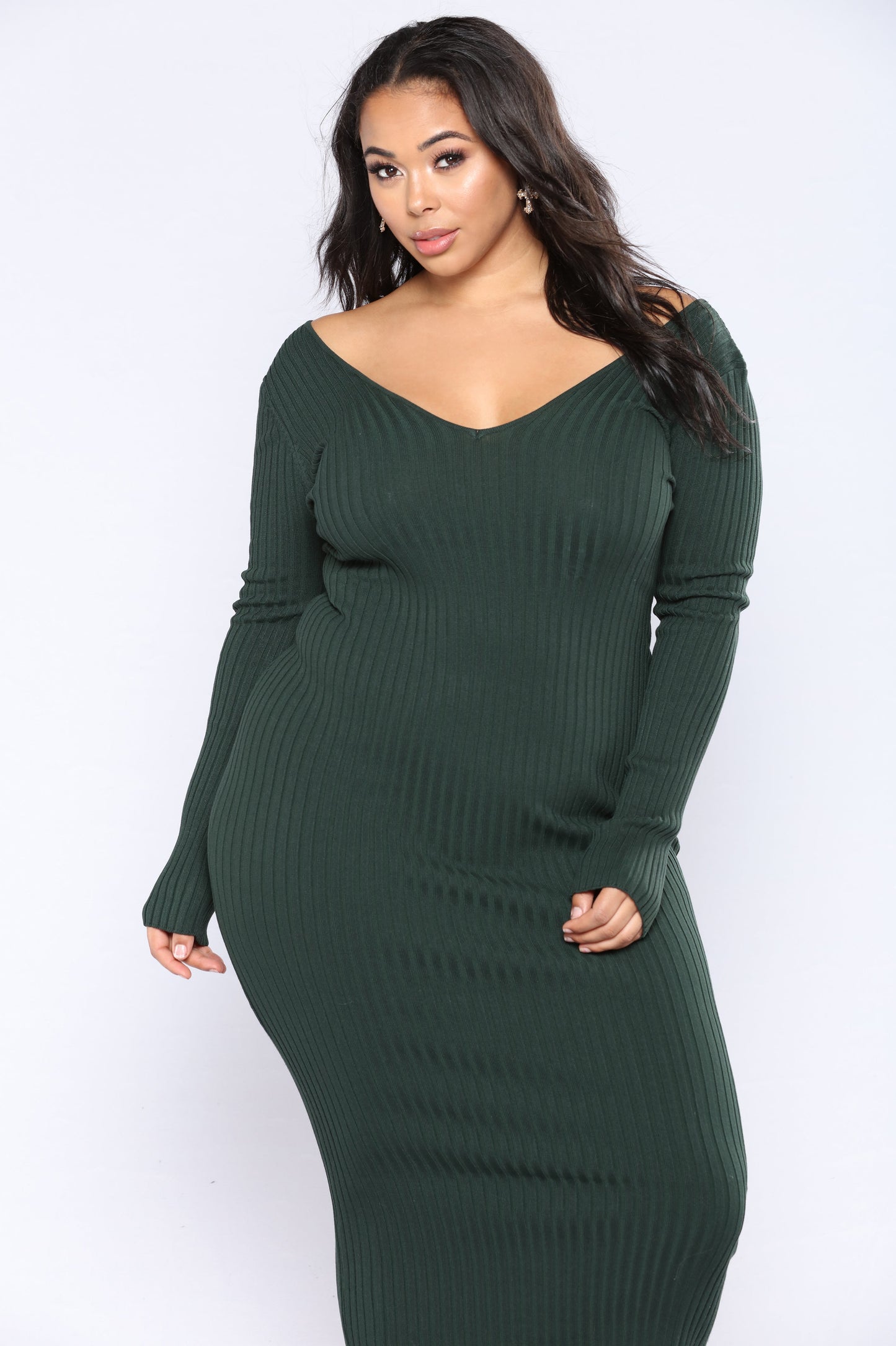 Kallan Knit Dress - Hunter Green