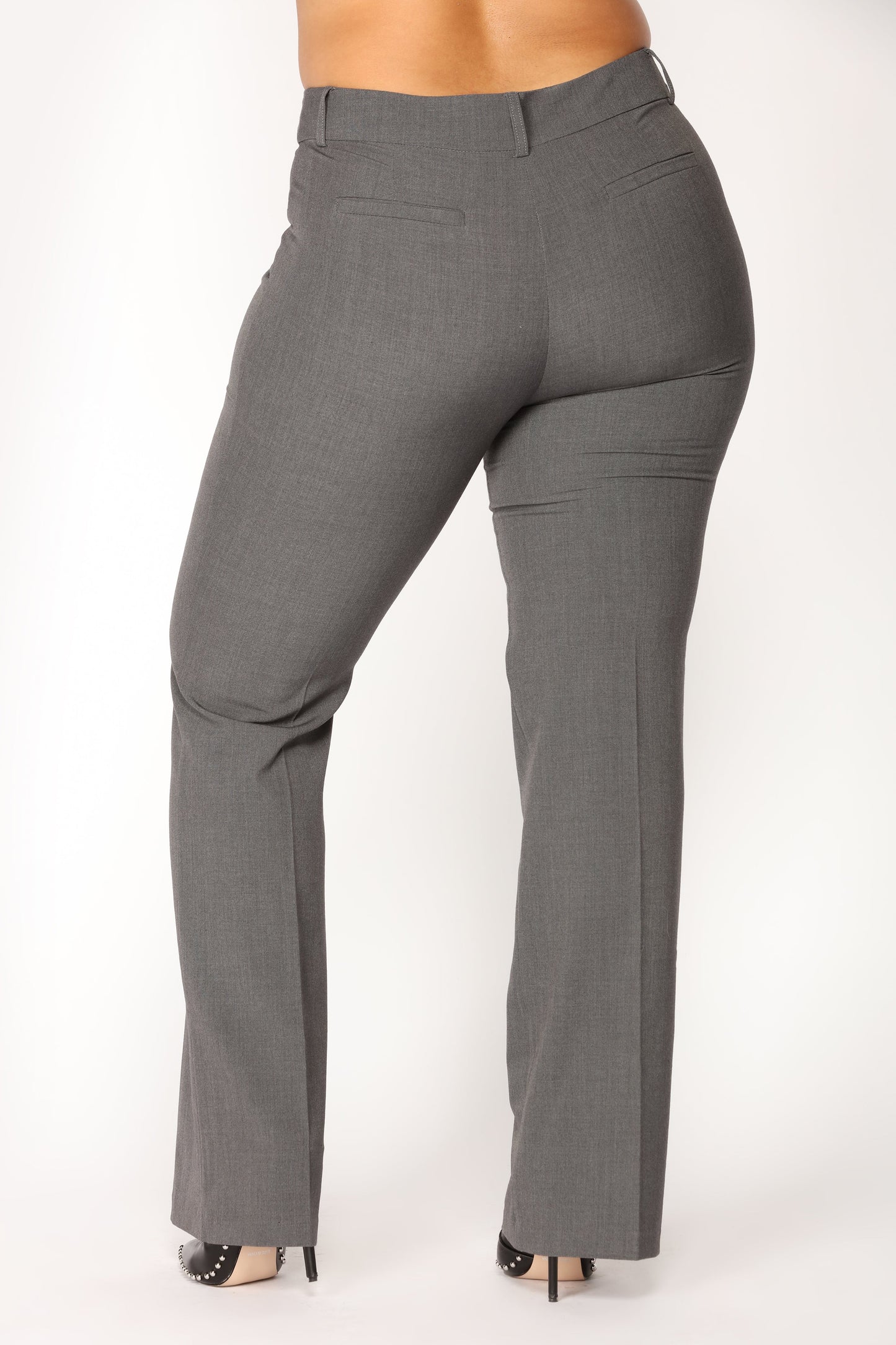 Tasha Dressy High Rise Pants - Charcoal