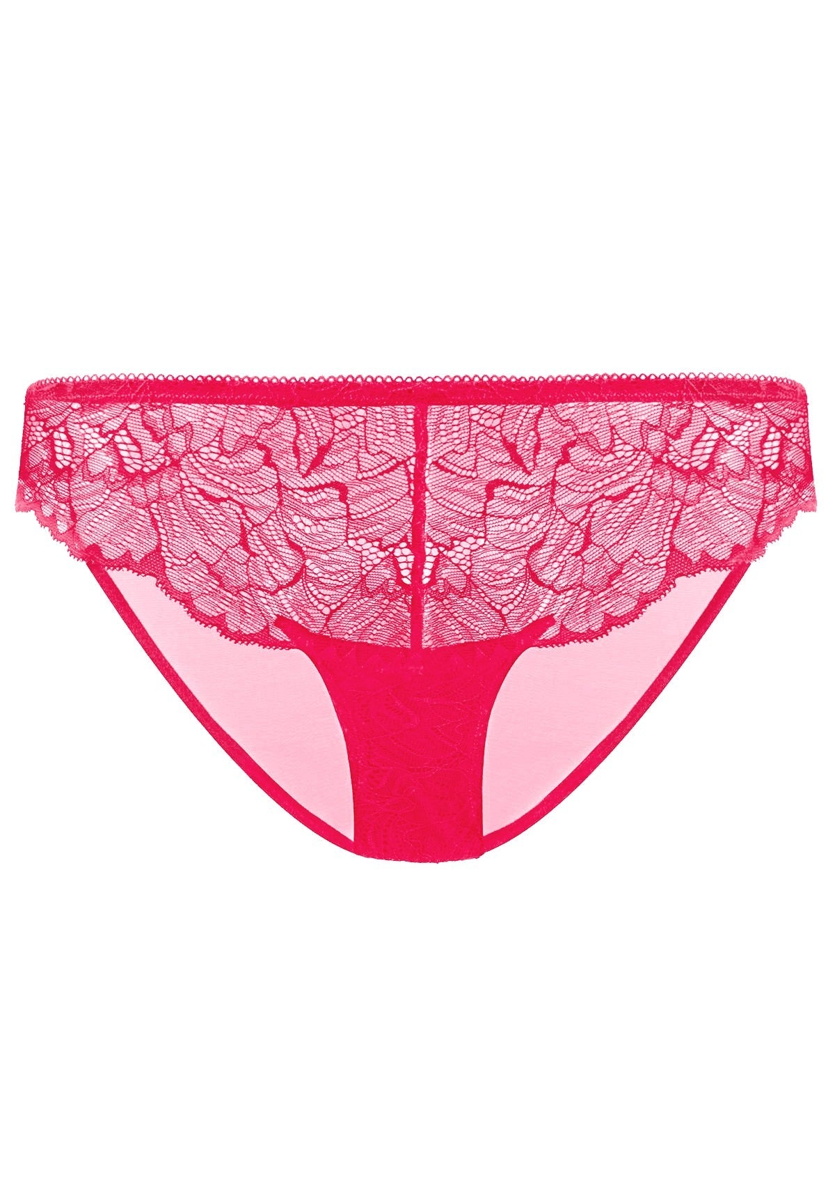 HSIA Blossom Lace Raspberry Bikini Underwear