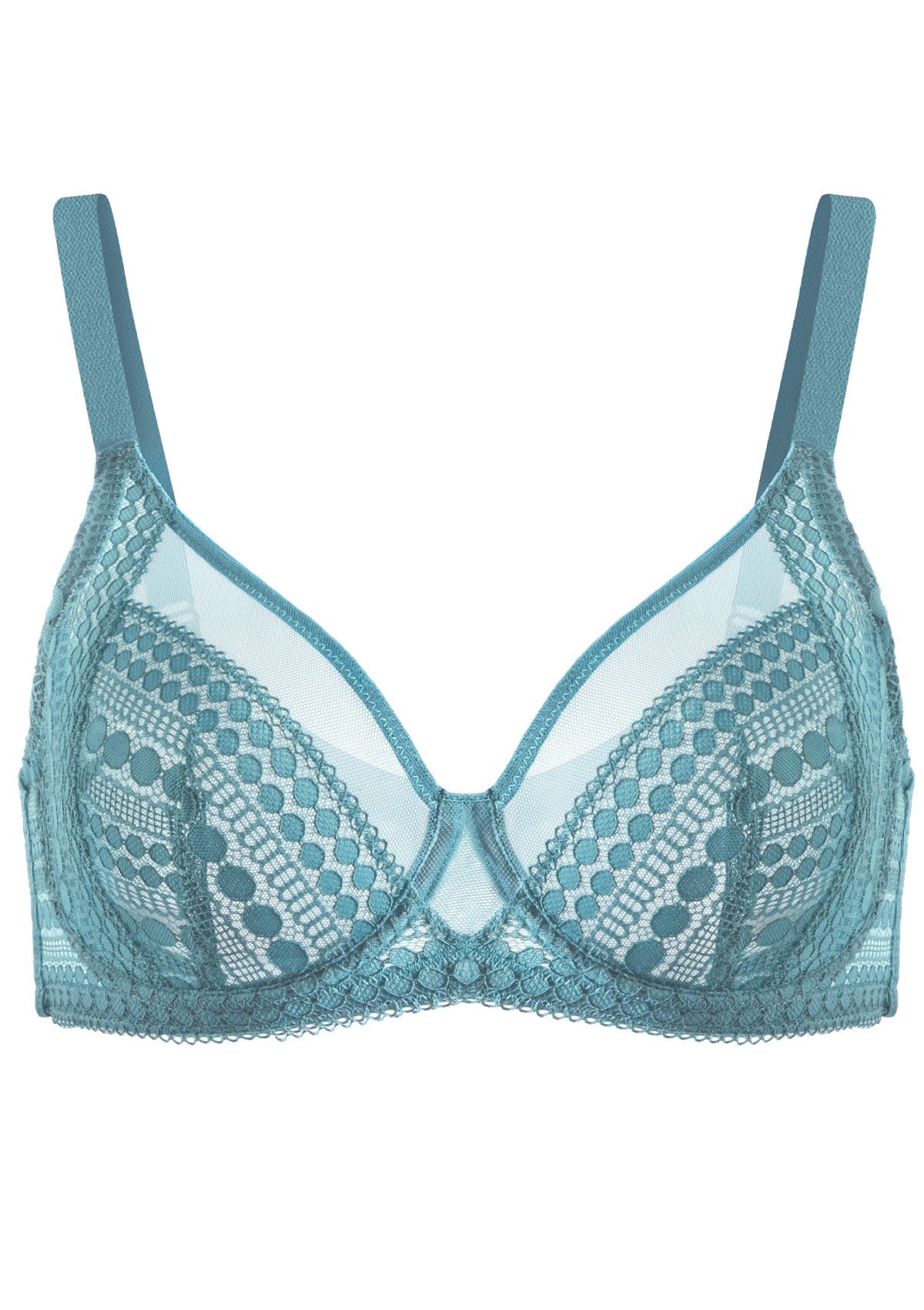 Heroine Polka Dot Lace Unlined Underwire Bra