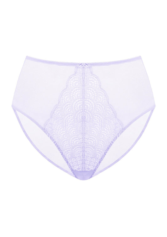 Mermaid High-Rise Light Purple Lace Brief Underwear