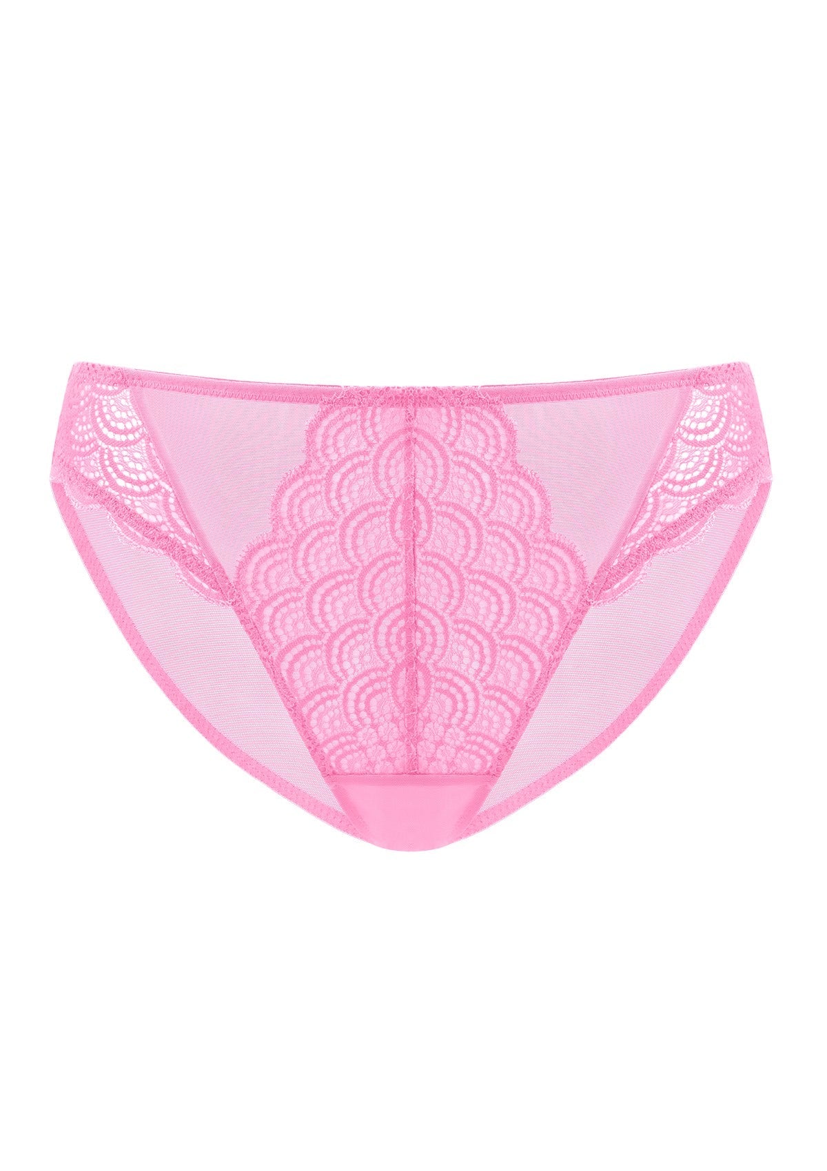 Mermaid Scales Soft Lace Mid-Rise Bikini Underwear