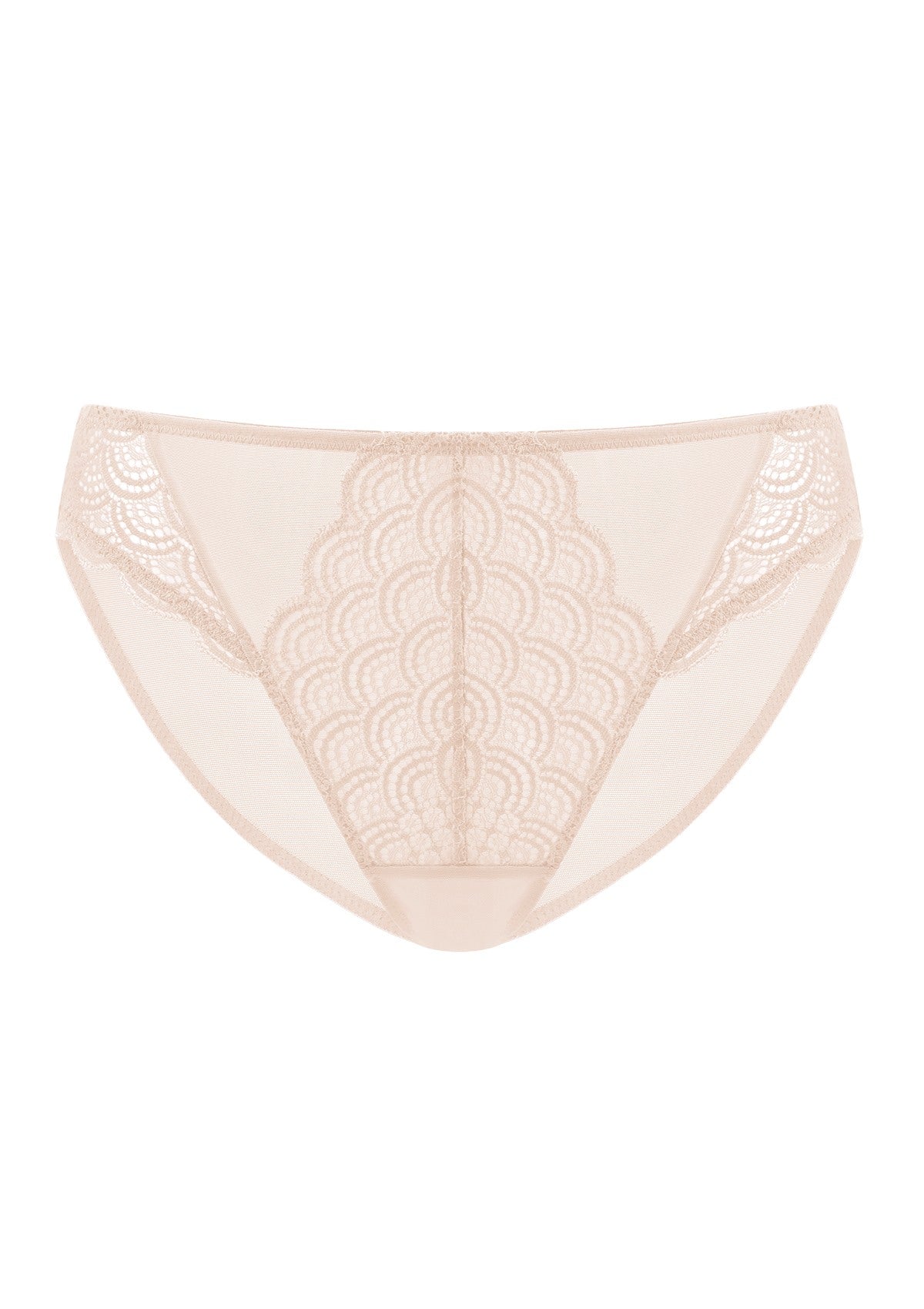 Mermaid Scales Soft Lace Mid-Rise Bikini Underwear