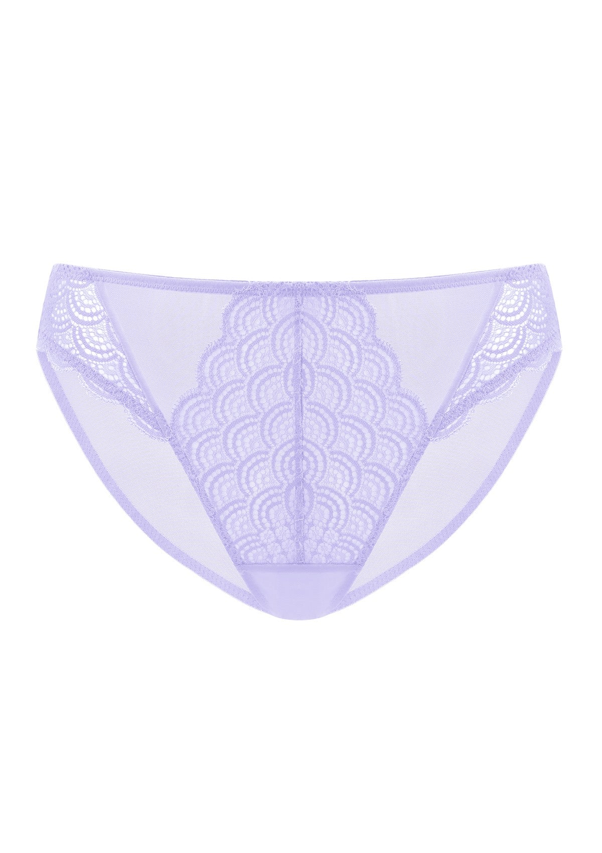 Mermaid Scales Soft Lace Mid-Rise Bikini Underwear