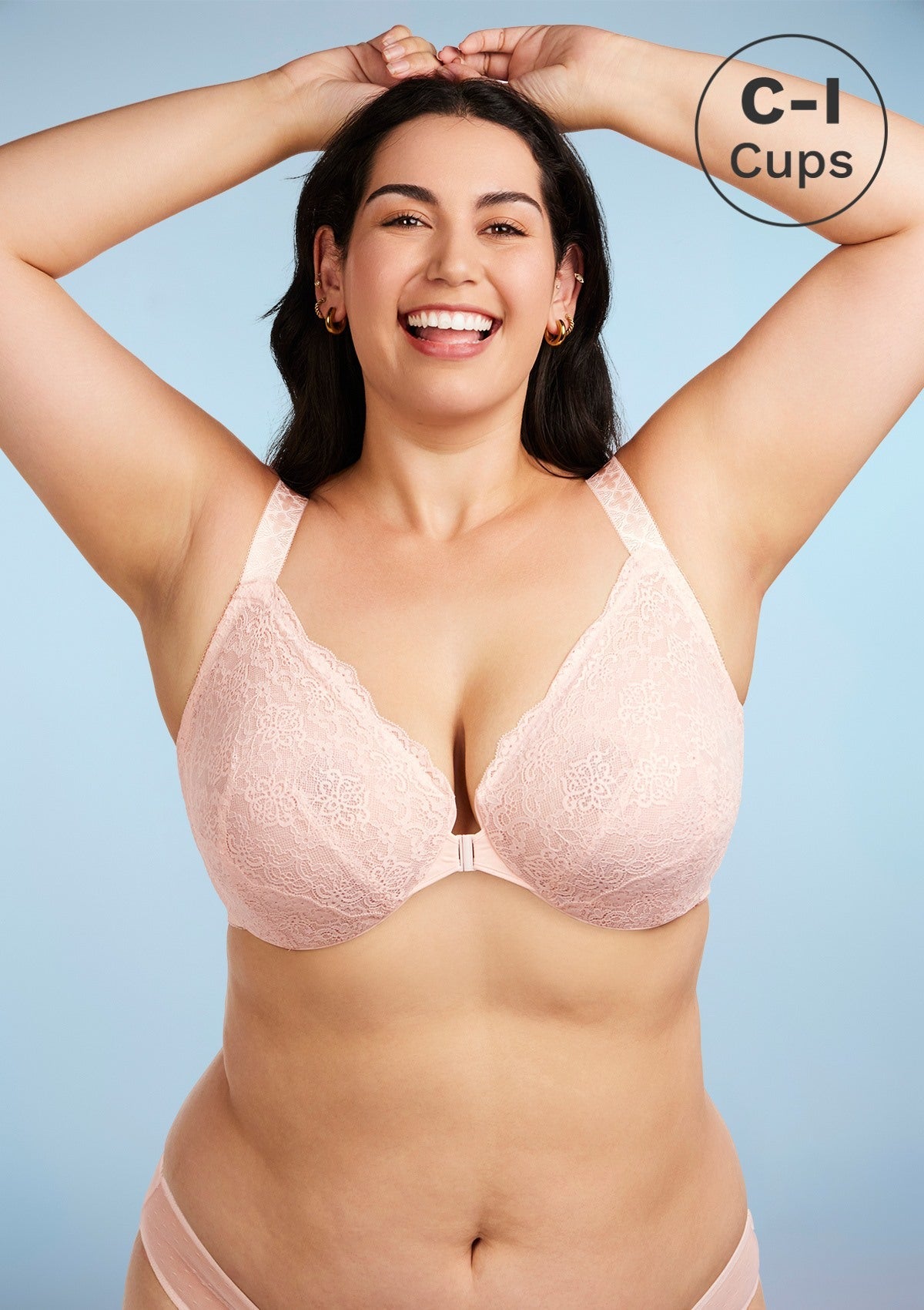 Nymphaea Front-Close Lace Unlined Underwire Bra