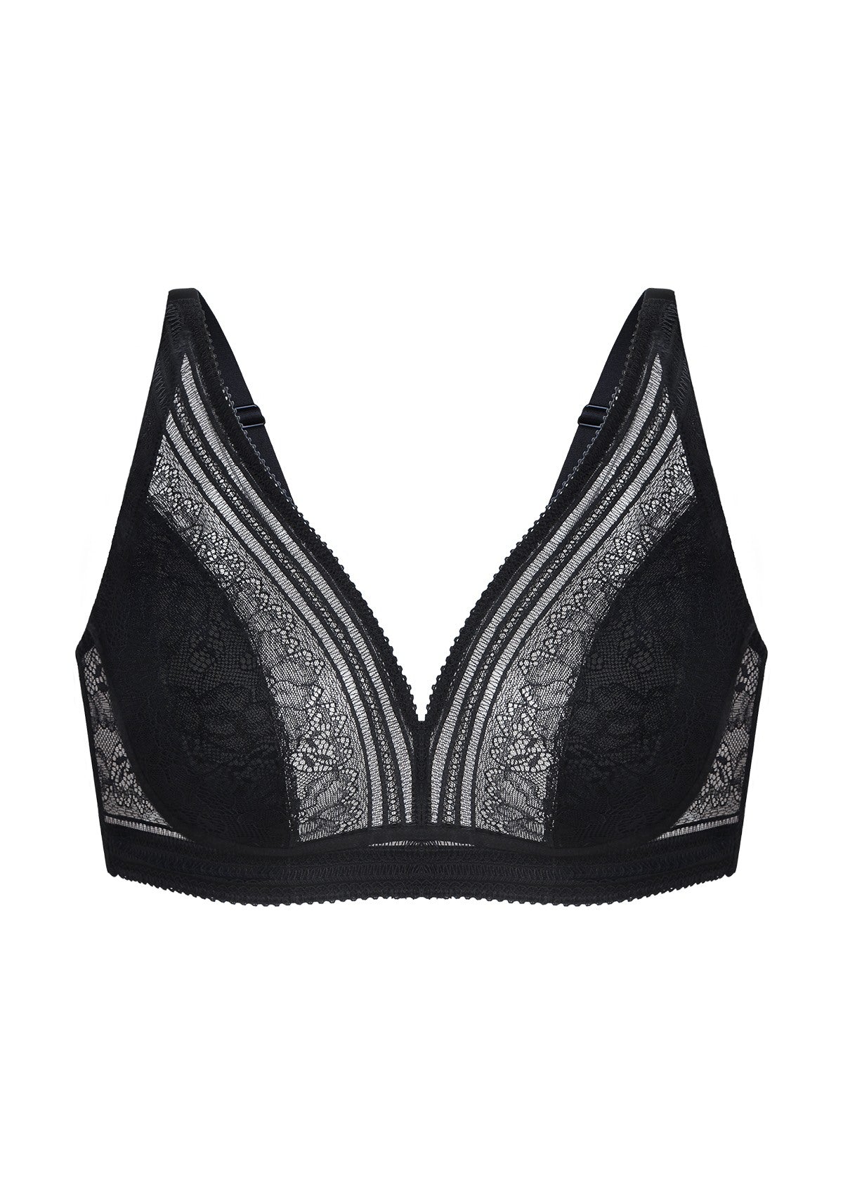 Peony Deep V Lace Wireless Unlined Bralette