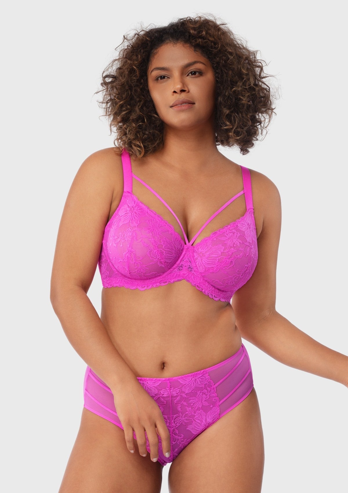 Pretty In Petals Unlined Strappy Underwire Lace Bra