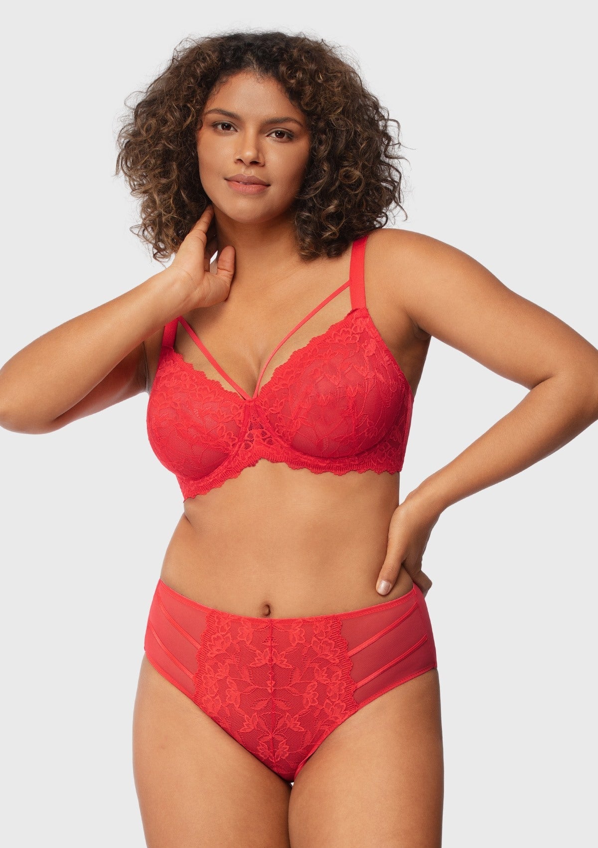 Pretty In Petals Unlined Strappy Underwire Lace Bra