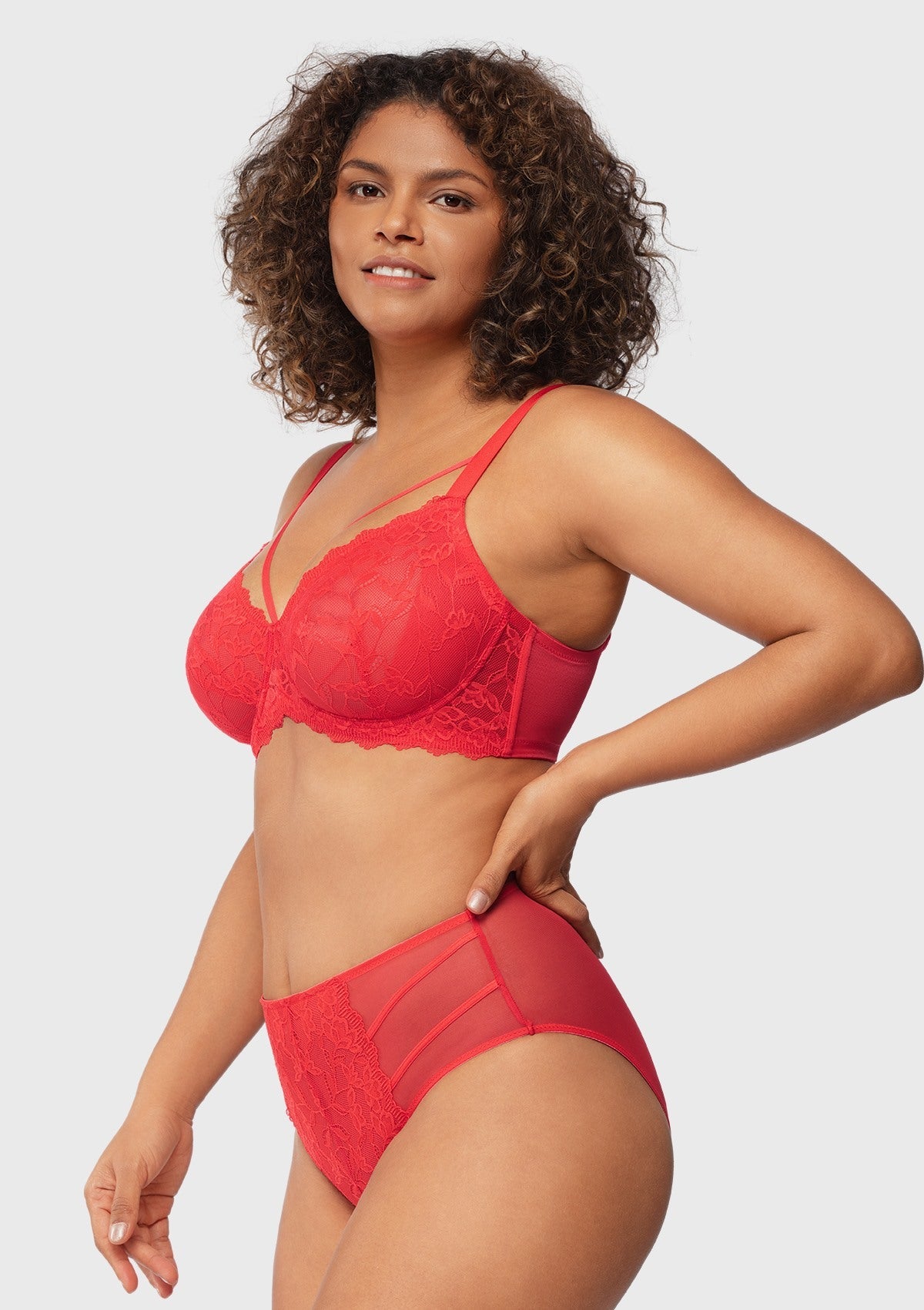 Pretty In Petals Unlined Strappy Underwire Lace Bra