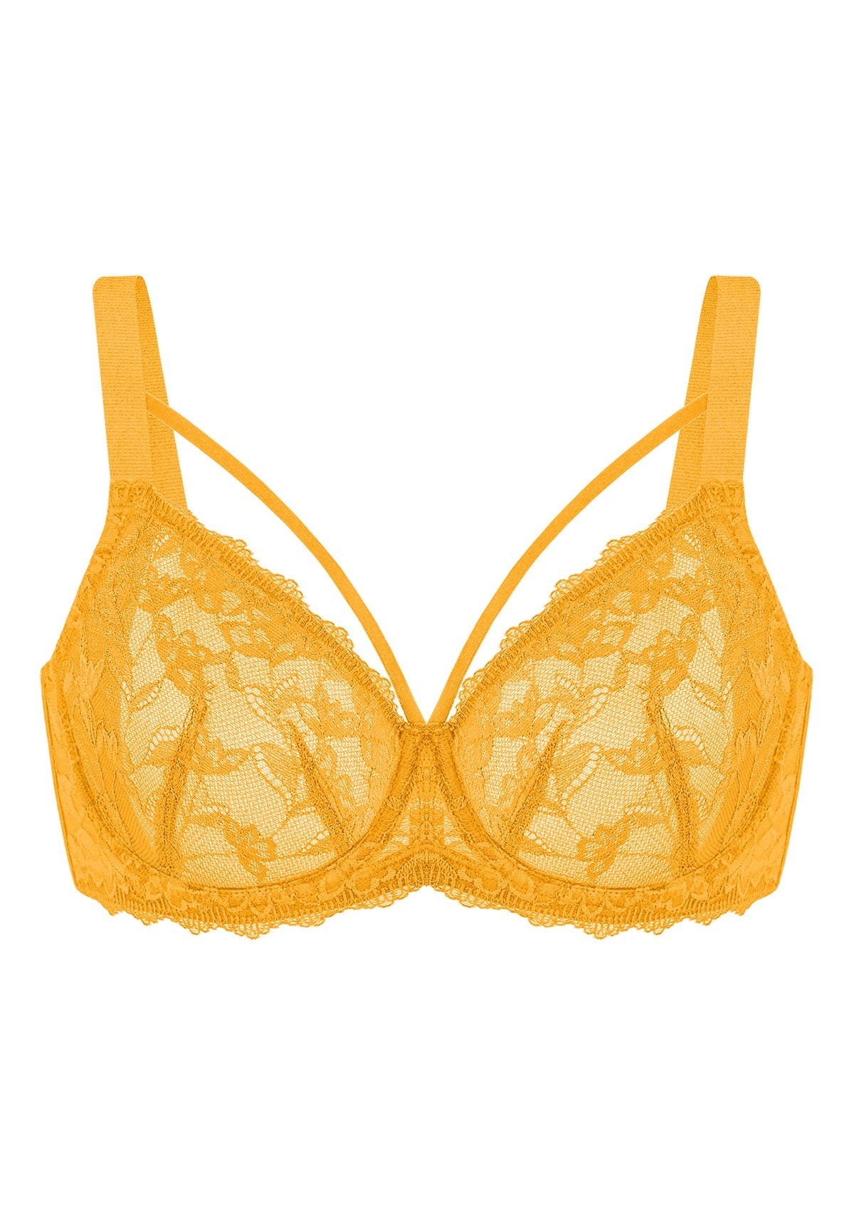 Pretty In Petals Unlined Strappy Underwire Lace Bra