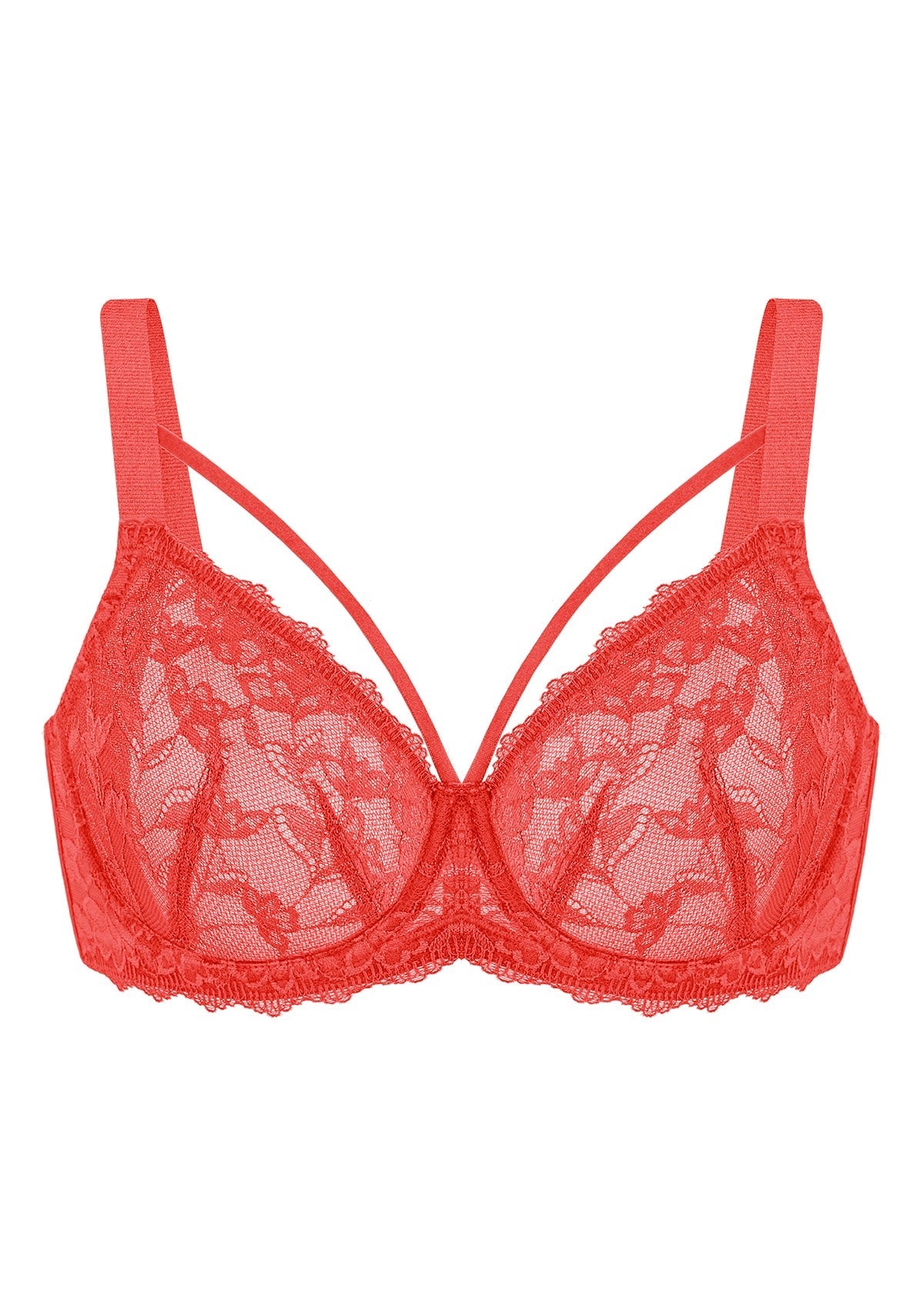 Pretty In Petals Unlined Strappy Underwire Lace Bra