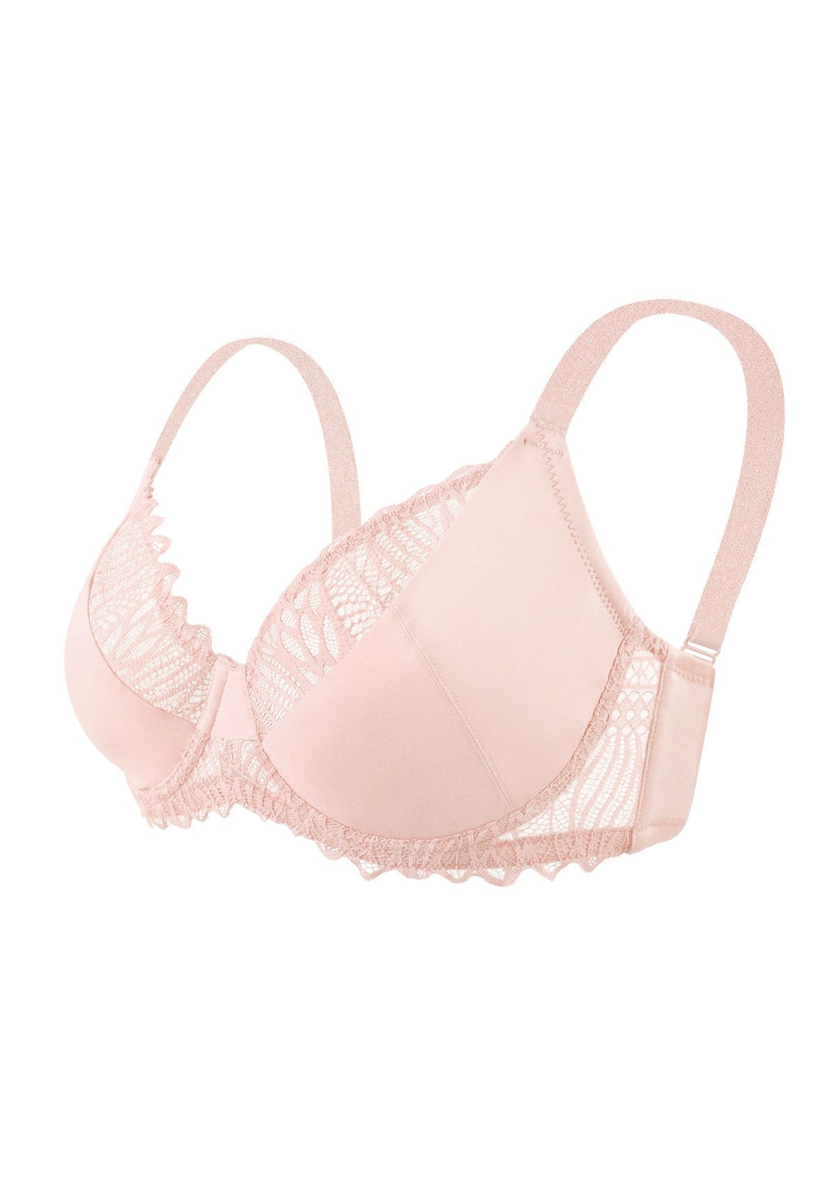 Pretty Secrets Lace Trim Full Coverage Underwire Bra