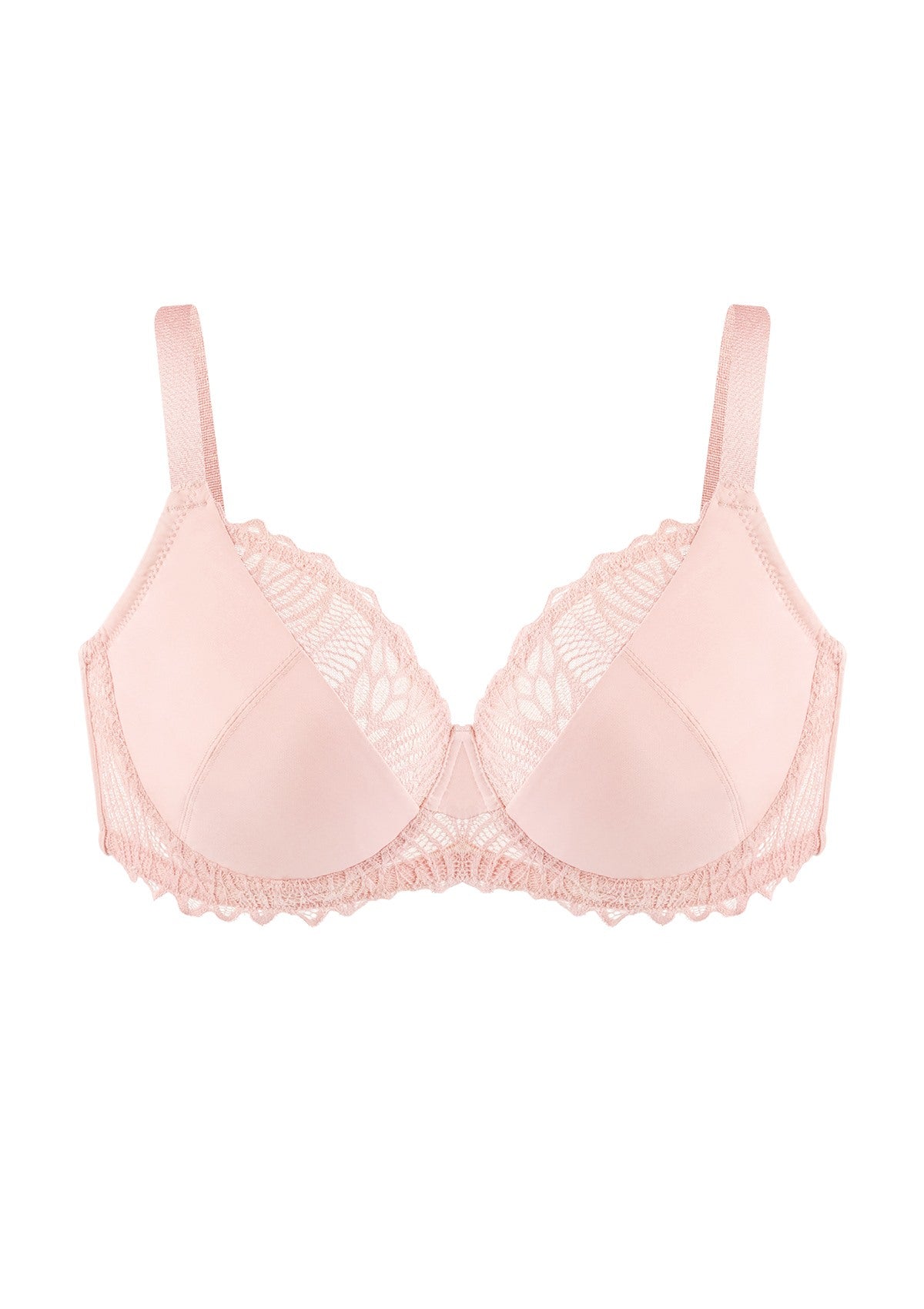 Pretty Secrets Lace Trim Full Coverage Underwire Bra