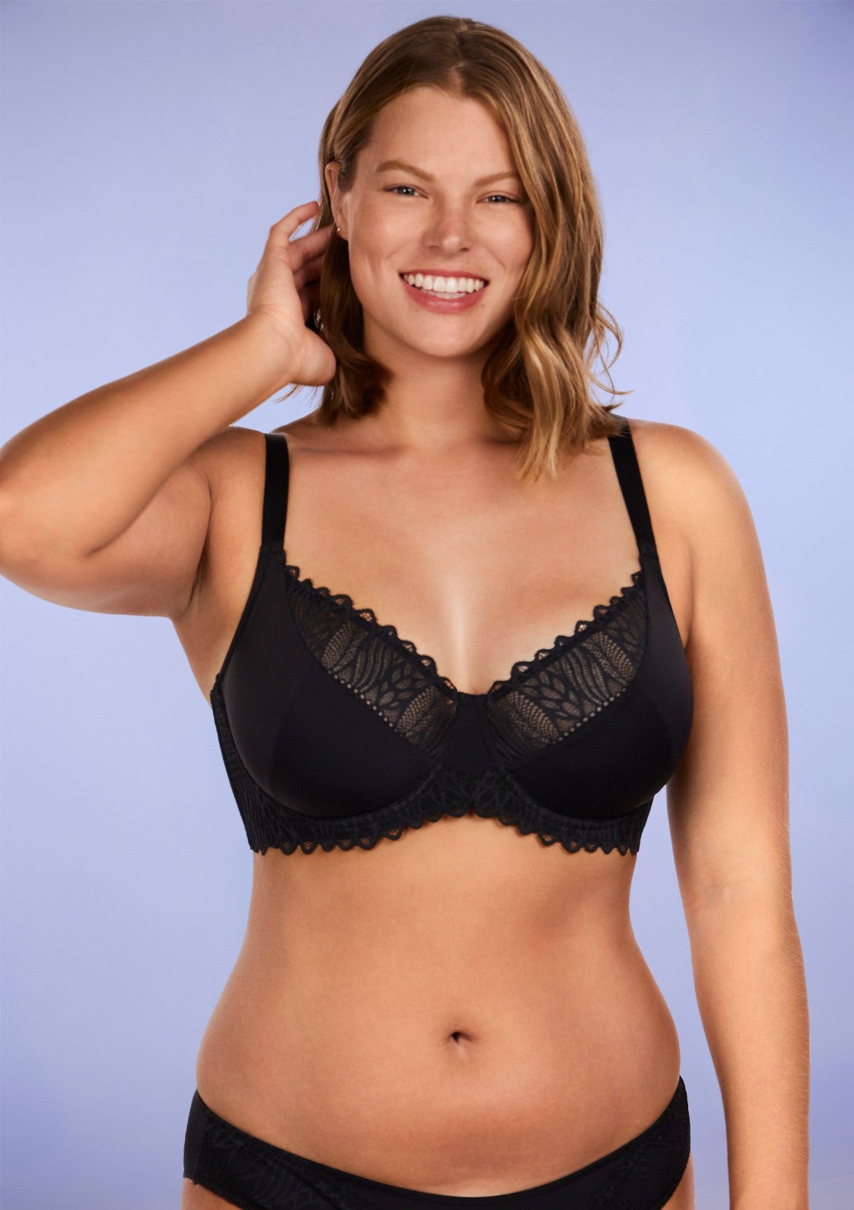 Pretty Secrets Lace Trim Underwire Bra