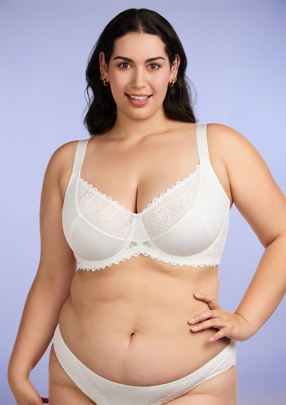 Pretty Secrets Lace Trim Underwire Bra