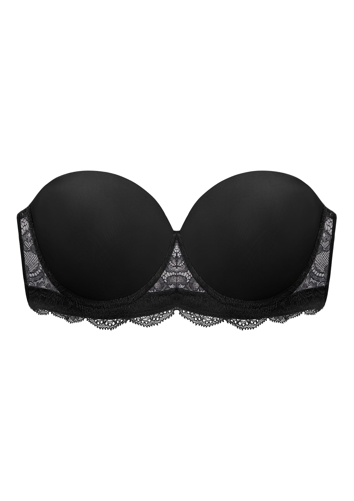 Rebecca Lace Trim Lightly Padded Strapless Bra