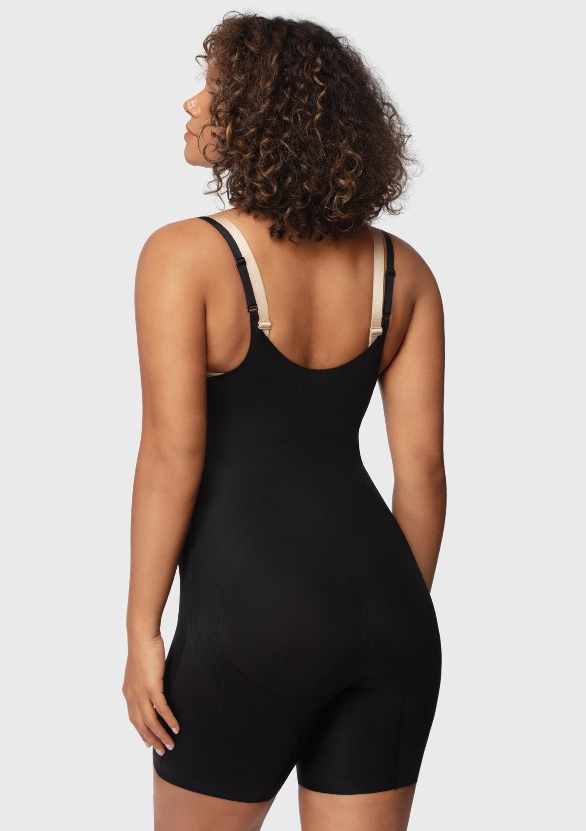 Songful Seamless Mid-Thigh Bodysuit Tummy Control Shapewear Sculpting Body Shaper