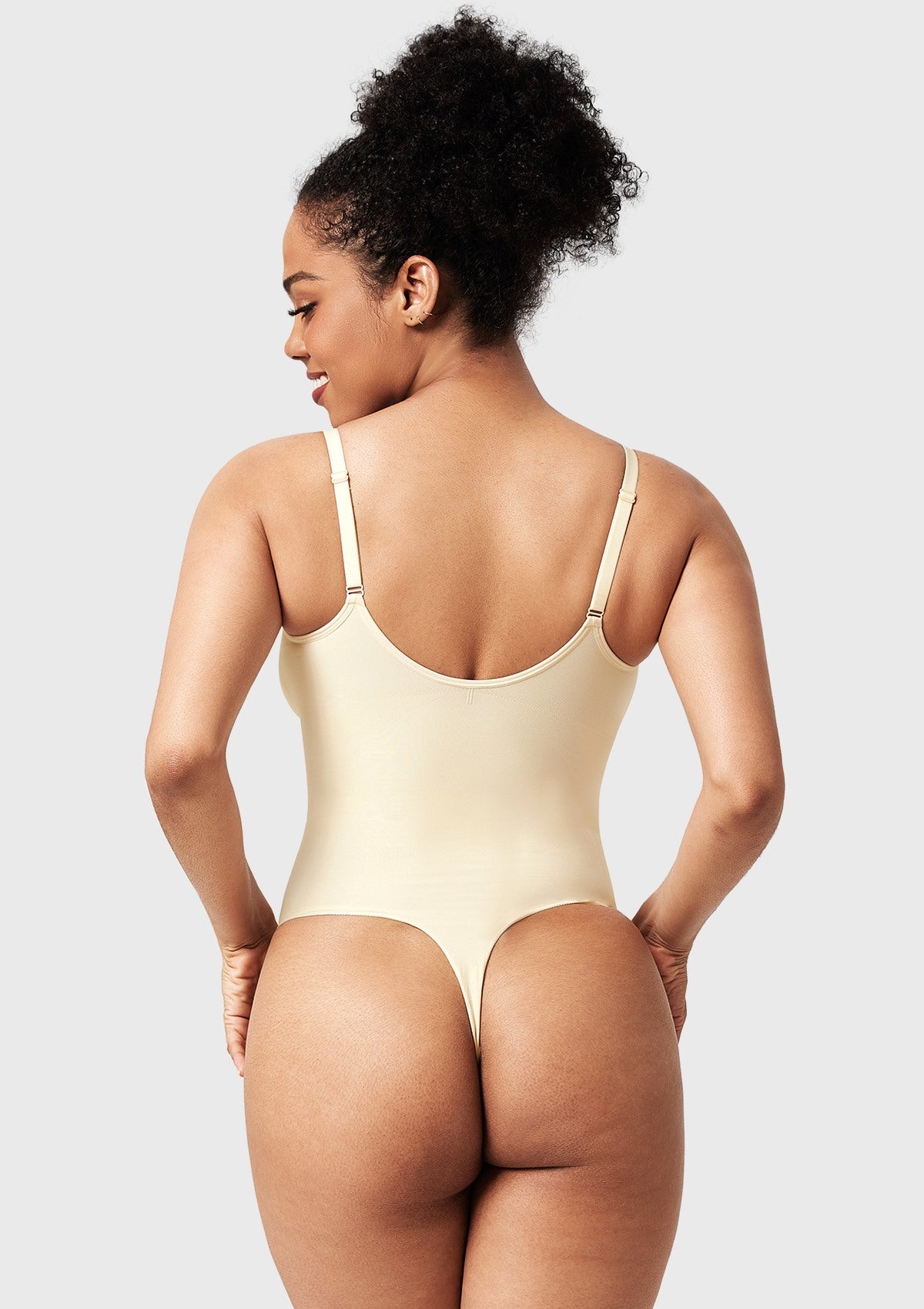 Songful V-Neck Tummy Control WireFree Seamless Bodysuit One Piece Shapewear