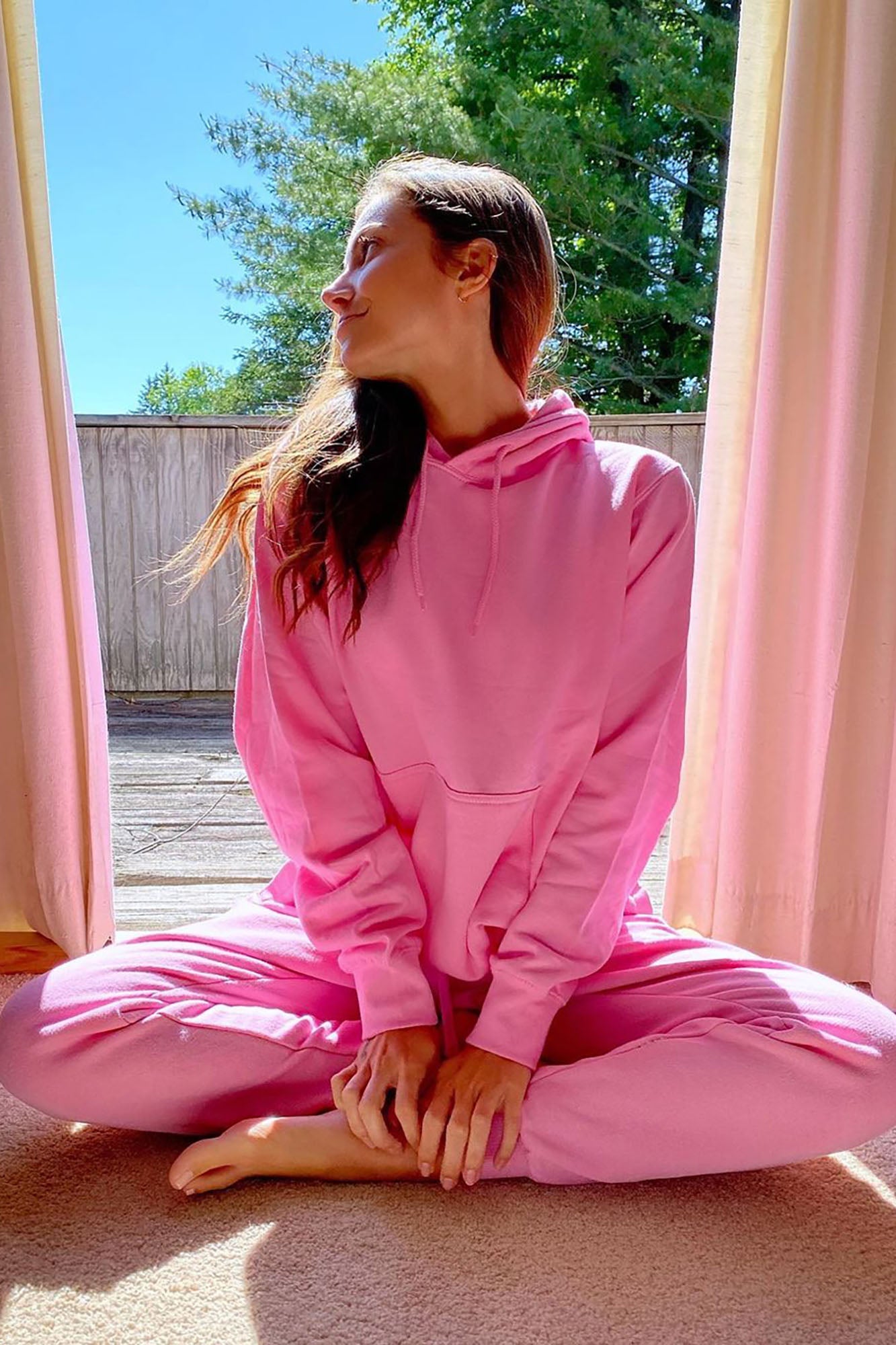 Stole Your Boyfriend's Oversized Hoodie - Pink