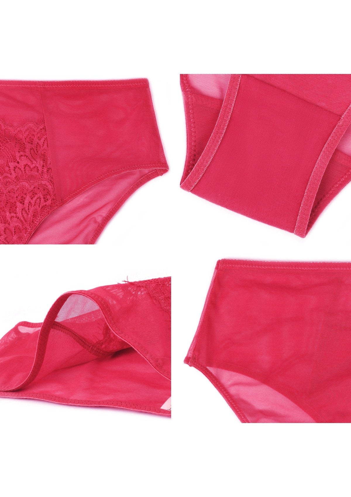 Sunflower High-Rise Raspberry Lace Brief Underwear