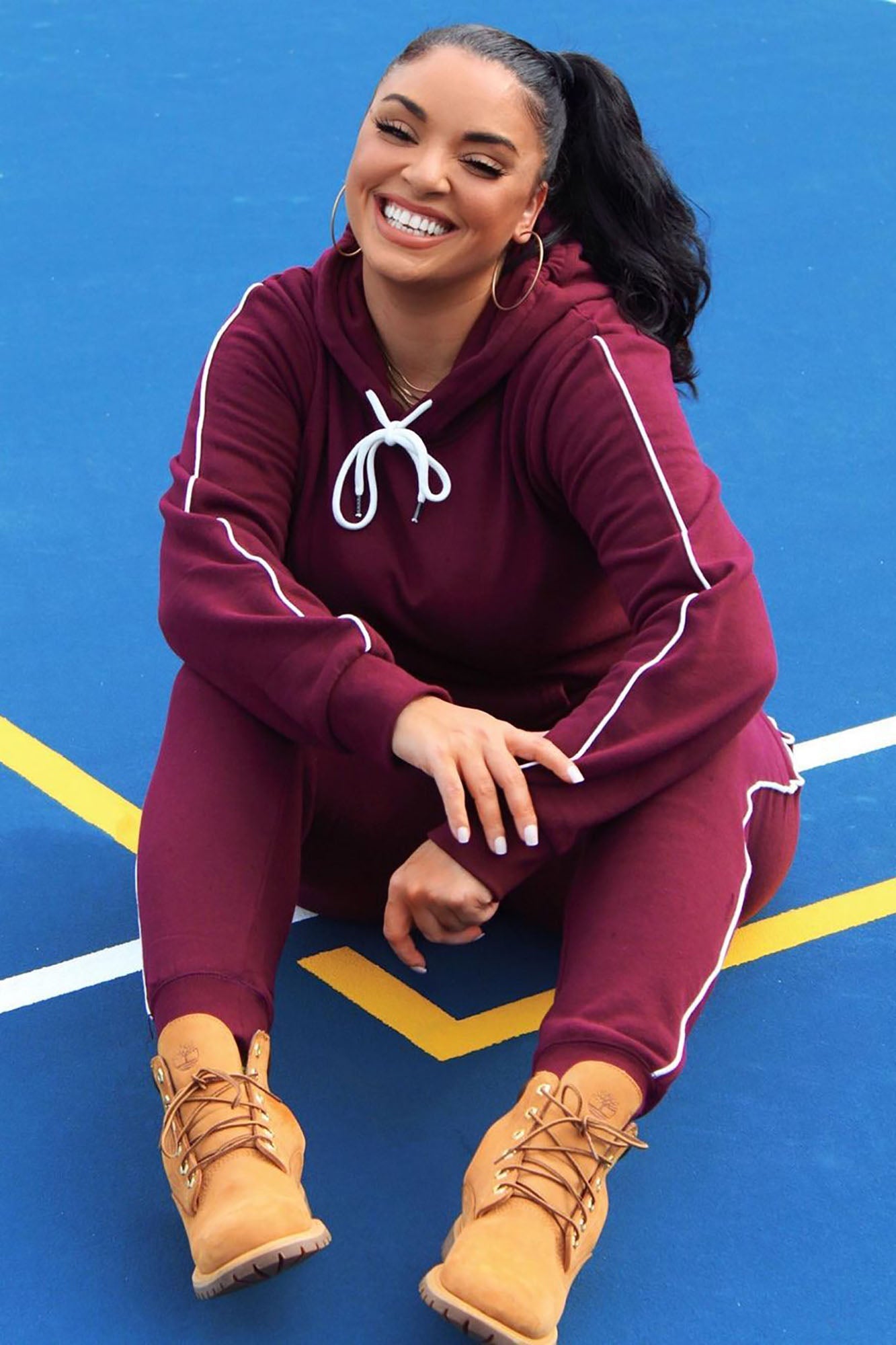 Tennis And Chill Fleece Pullover Hoodie - Burgundy