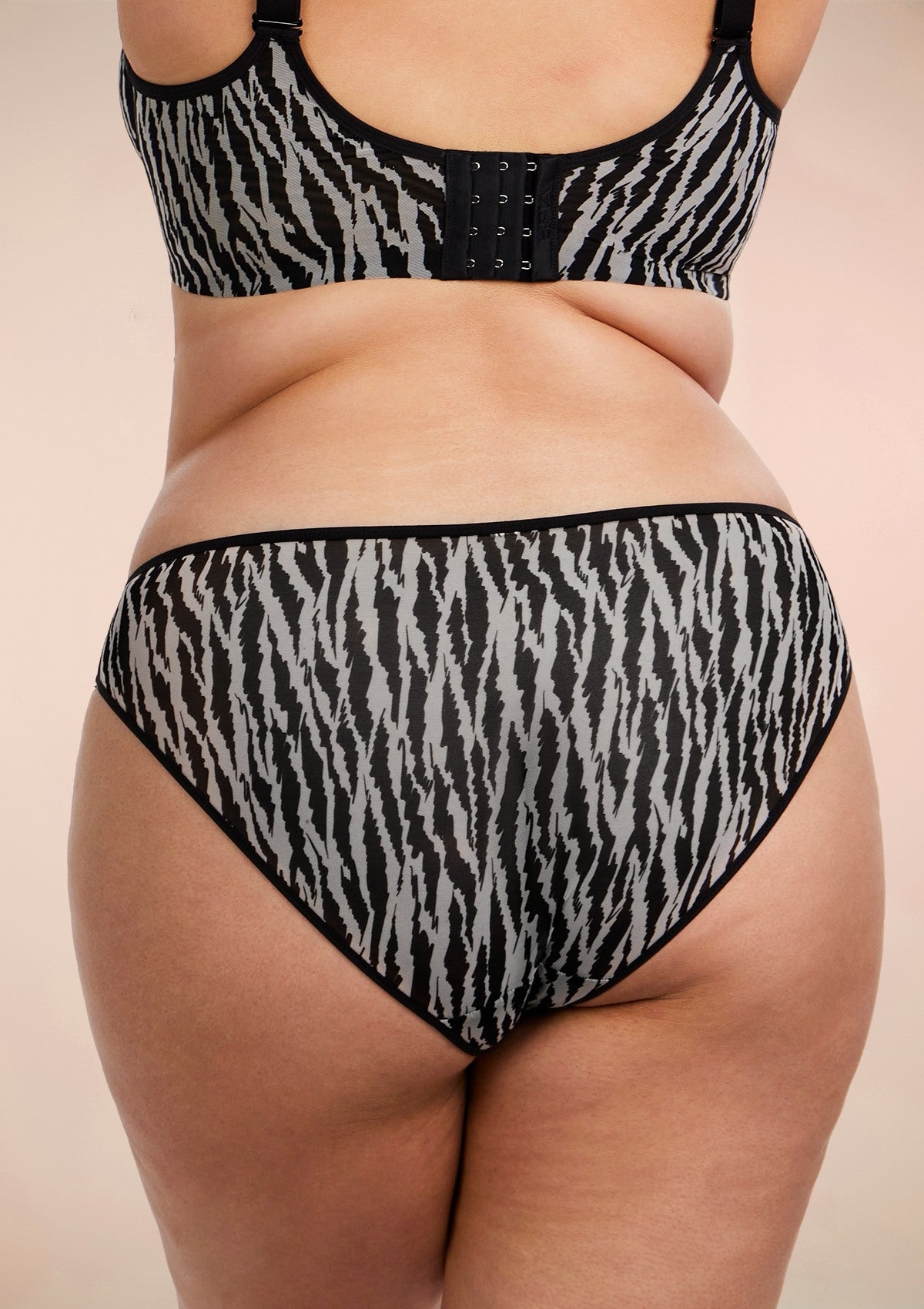 Zebra Wild Breathable Mesh Bikini Underwear