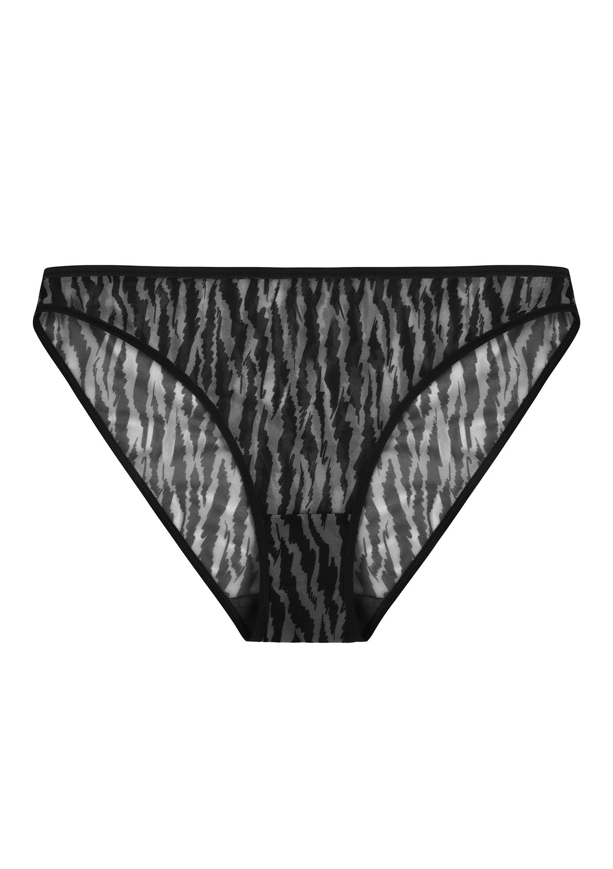 Zebra Wild Breathable Mesh Bikini Underwear