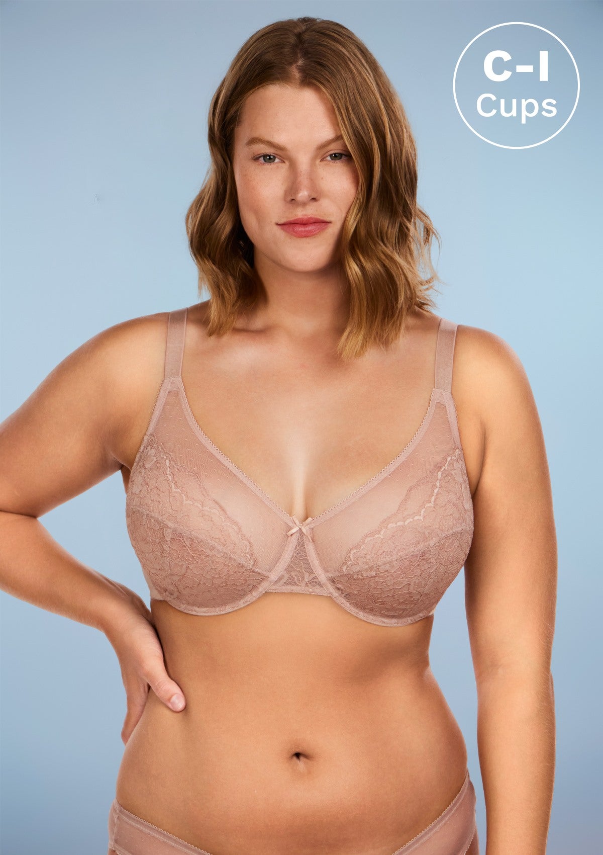 Enchante Pink Lace Underwire Bra